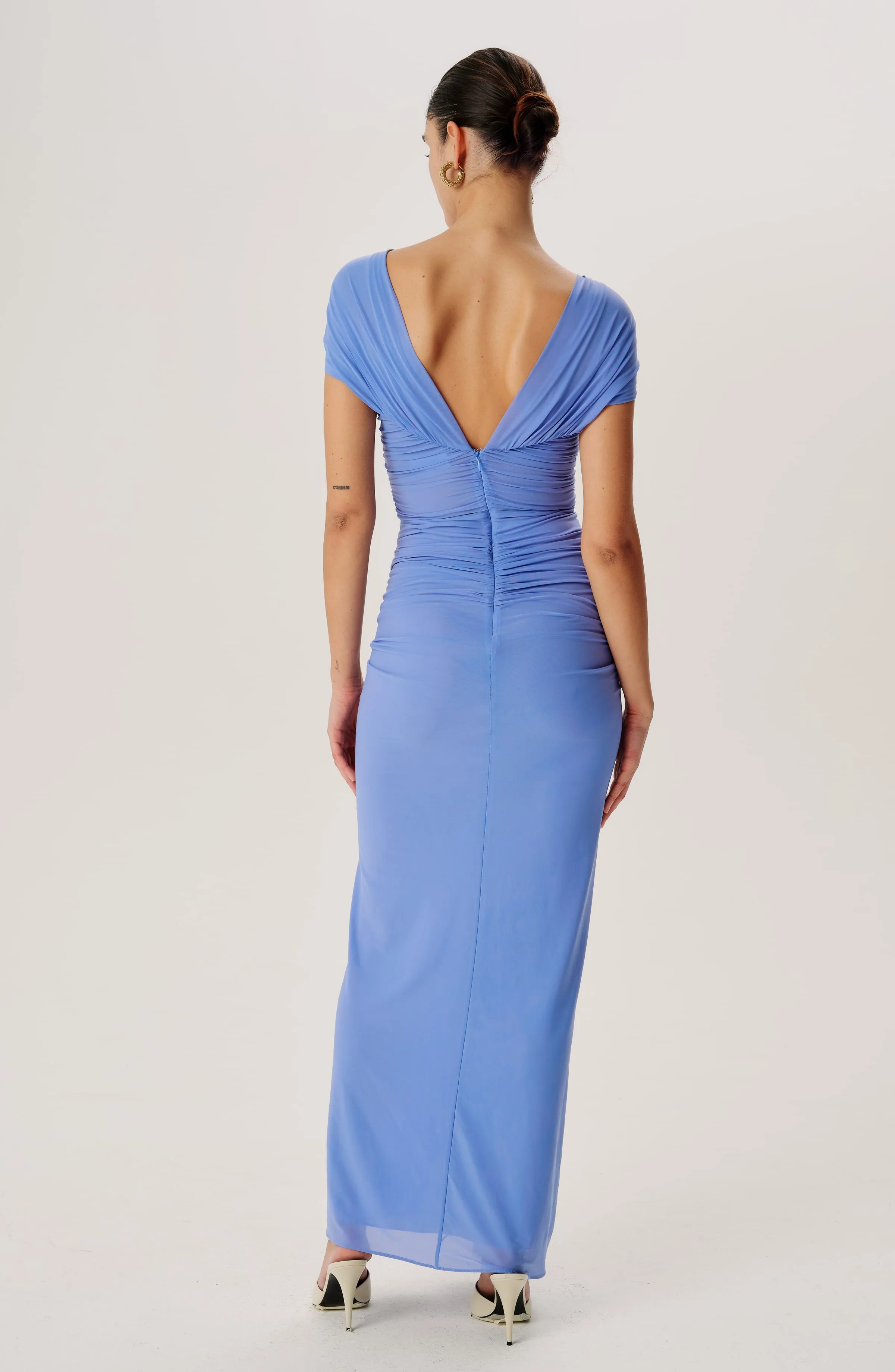 Maxena Dress - Cornflower sold by Ronny Kobo Collection product image thumbnail 3