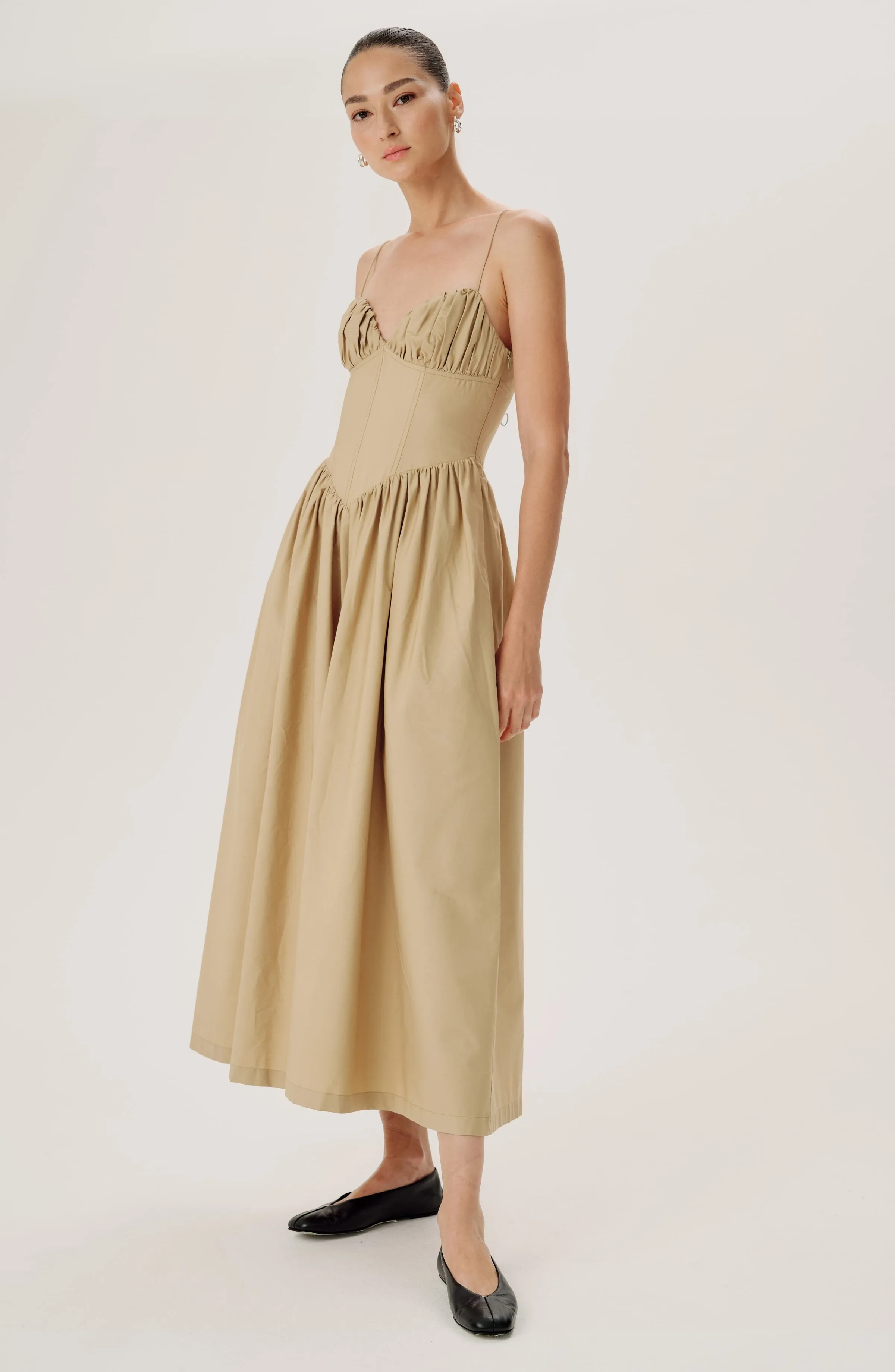 Carmine Dress - Sand sold by Ronny Kobo Collection product image thumbnail 2