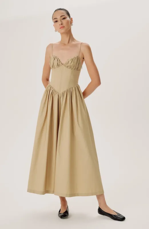 Carmine Dress - Sand sold by Ronny Kobo Collection