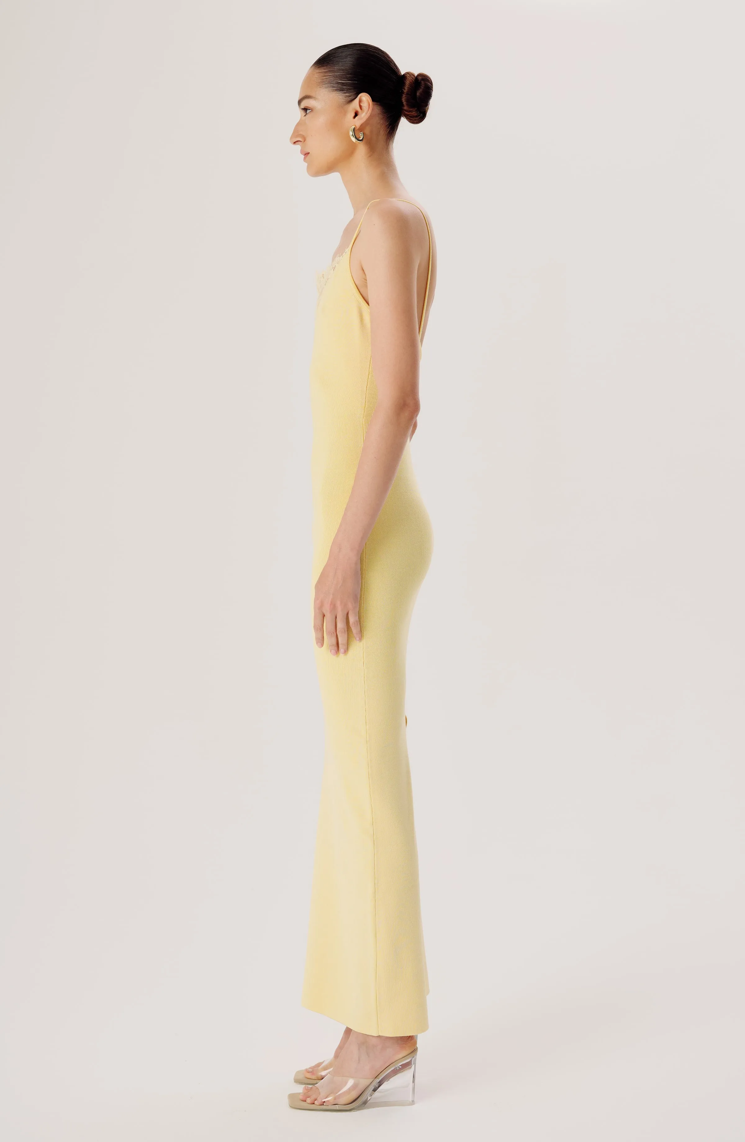 Jenae Knit Dress - Buttercream sold by Ronny Kobo Collection product image thumbnail 2