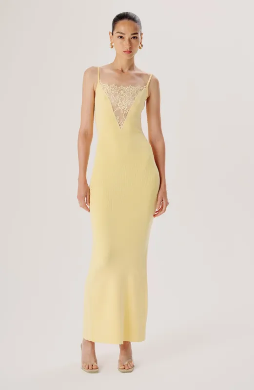 Jenae Knit Dress - Buttercream sold by Ronny Kobo Collection