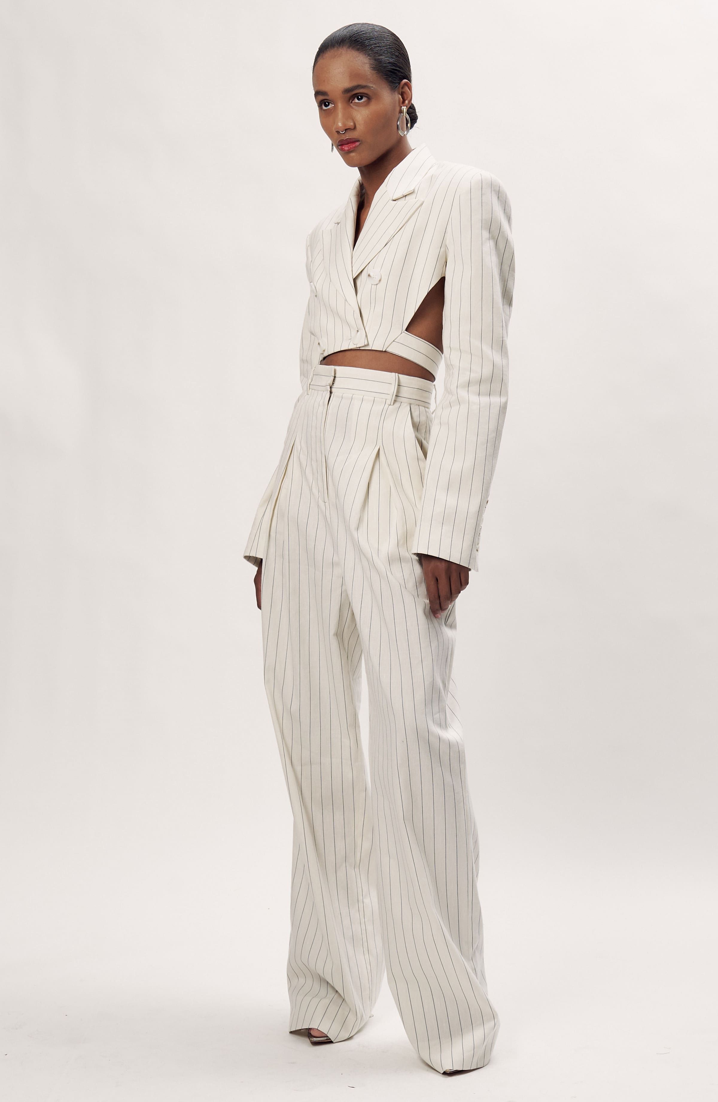 Diego Pant - Pinstripe Suiting sold by Ronny Kobo Collection product image thumbnail 2