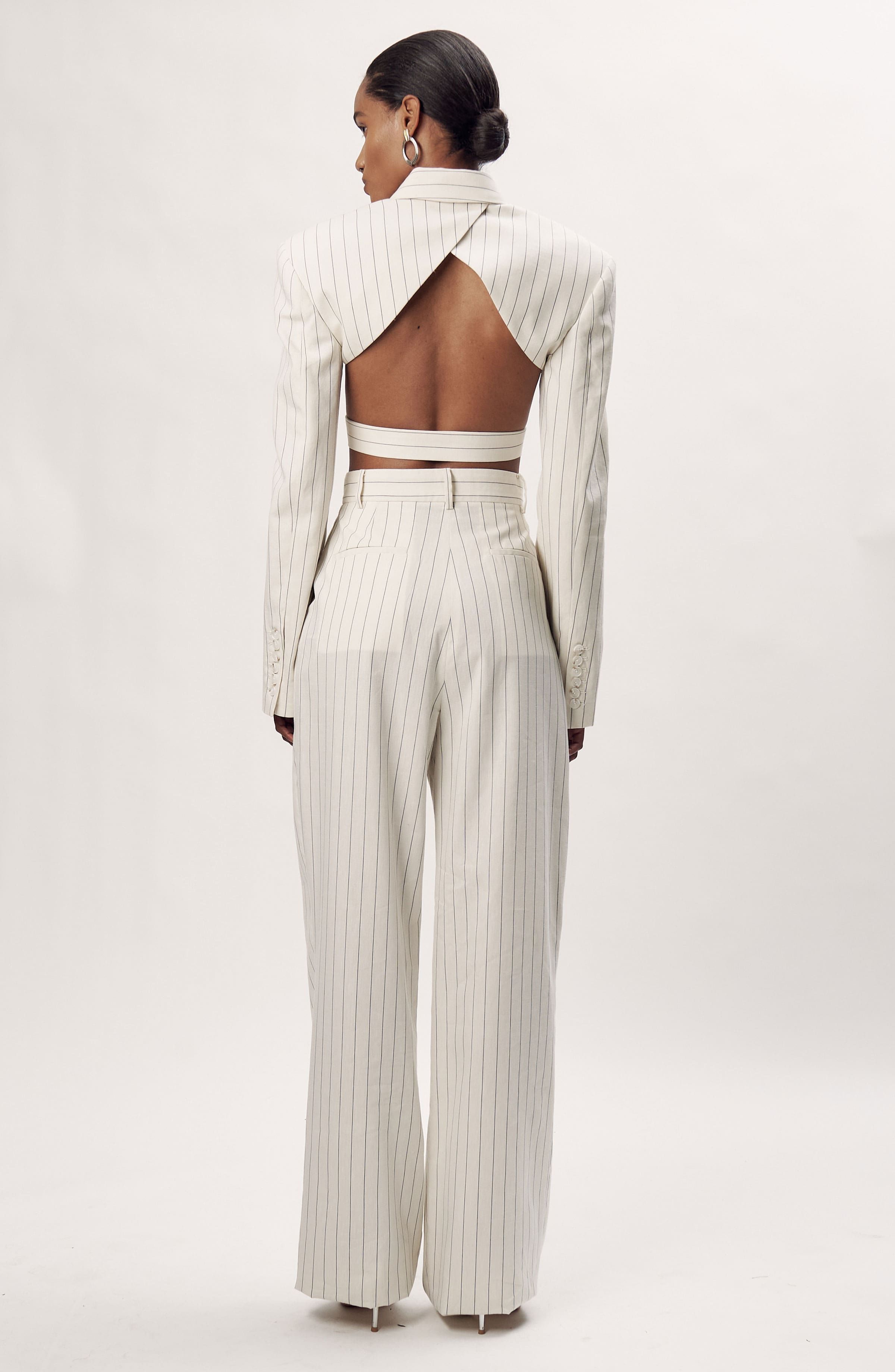 Diego Pant - Pinstripe Suiting sold by Ronny Kobo Collection product image thumbnail 3