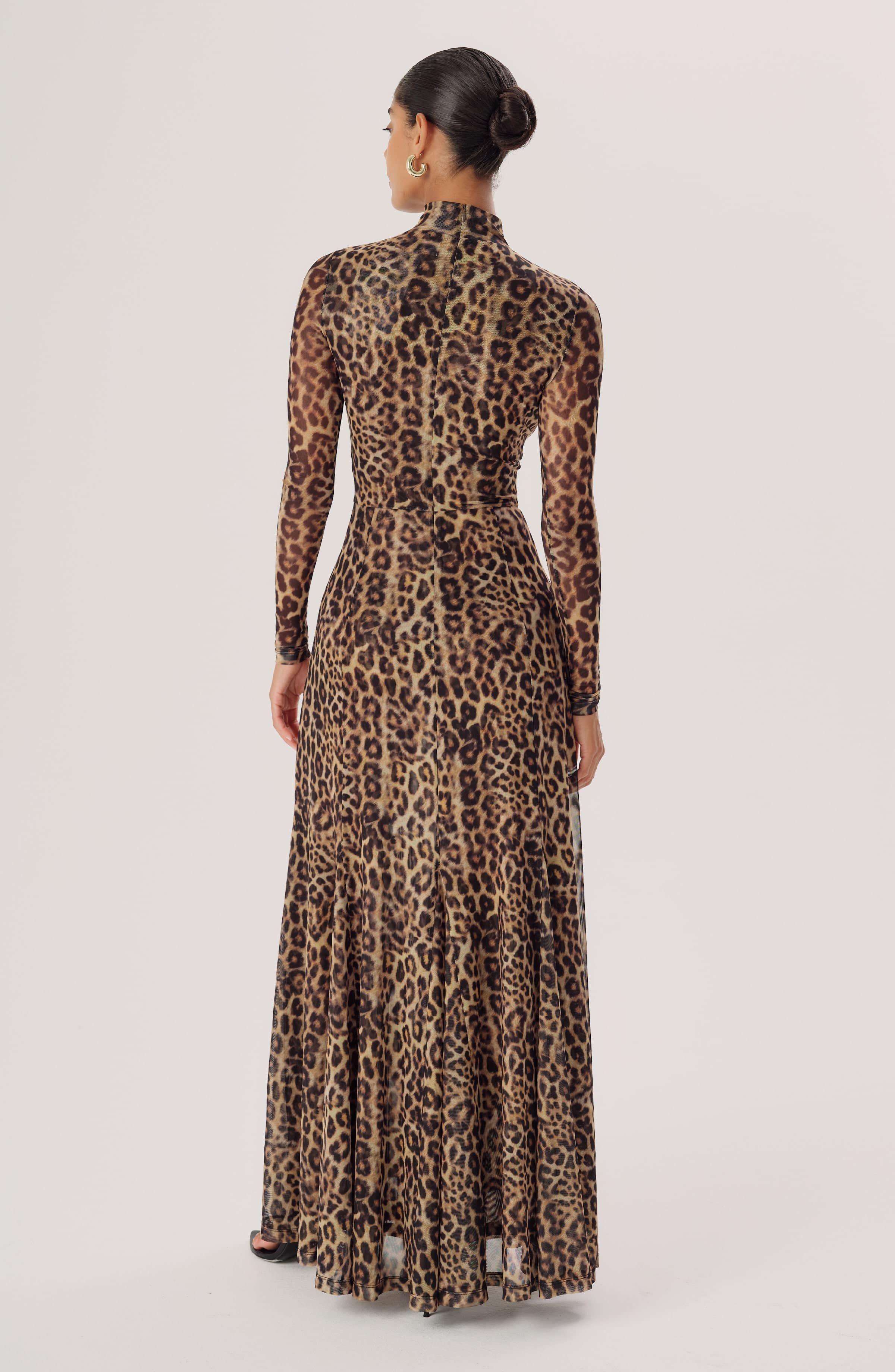 Ember Dress - Leopard Print sold by Ronny Kobo Collection product image thumbnail 4