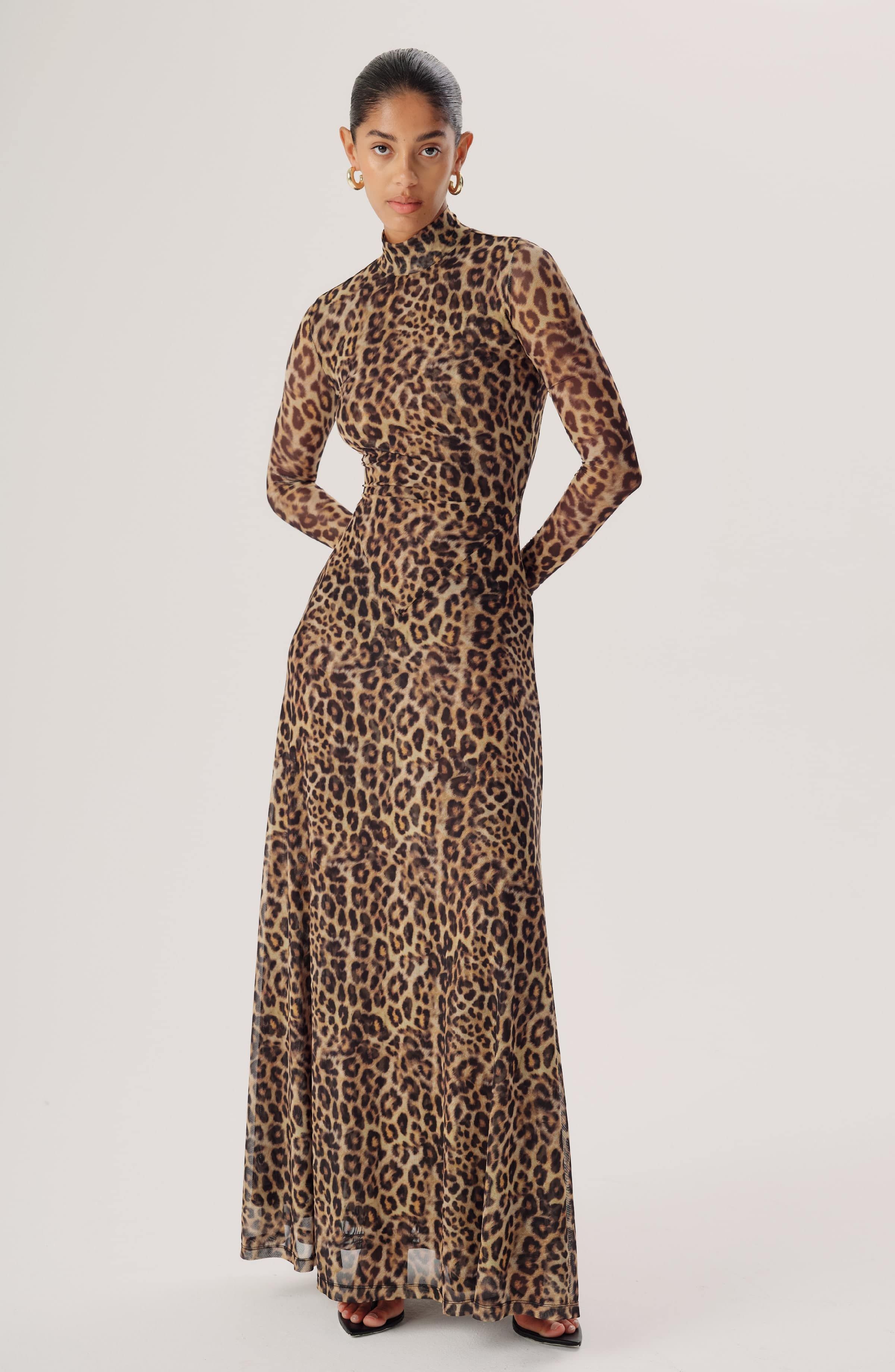 Ember Dress - Leopard Print sold by Ronny Kobo Collection