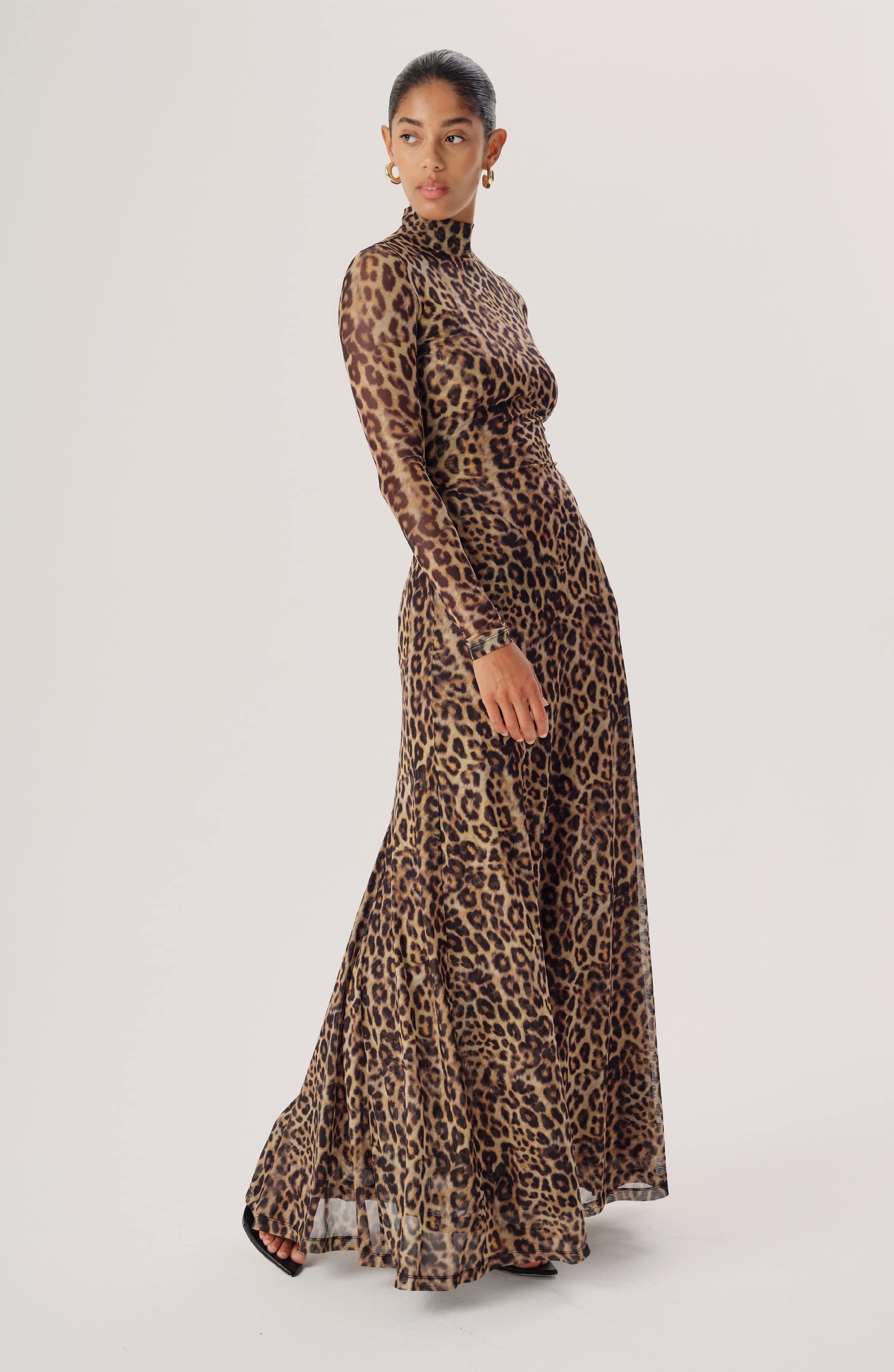 Ember Dress - Leopard Print sold by Ronny Kobo Collection product image thumbnail 3