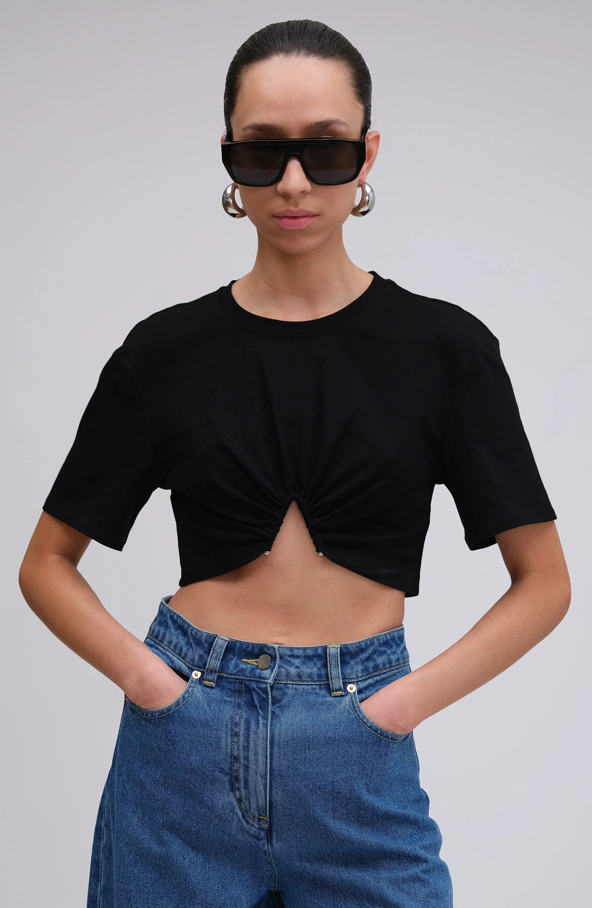 Elivra Top - Jet Black sold by Ronny Kobo Collection