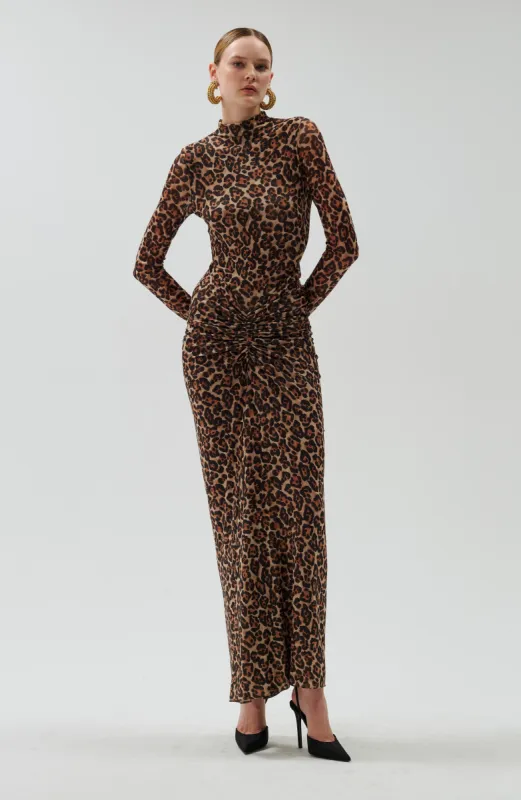 Scorpio Dress - Leopard sold by Ronny Kobo Collection