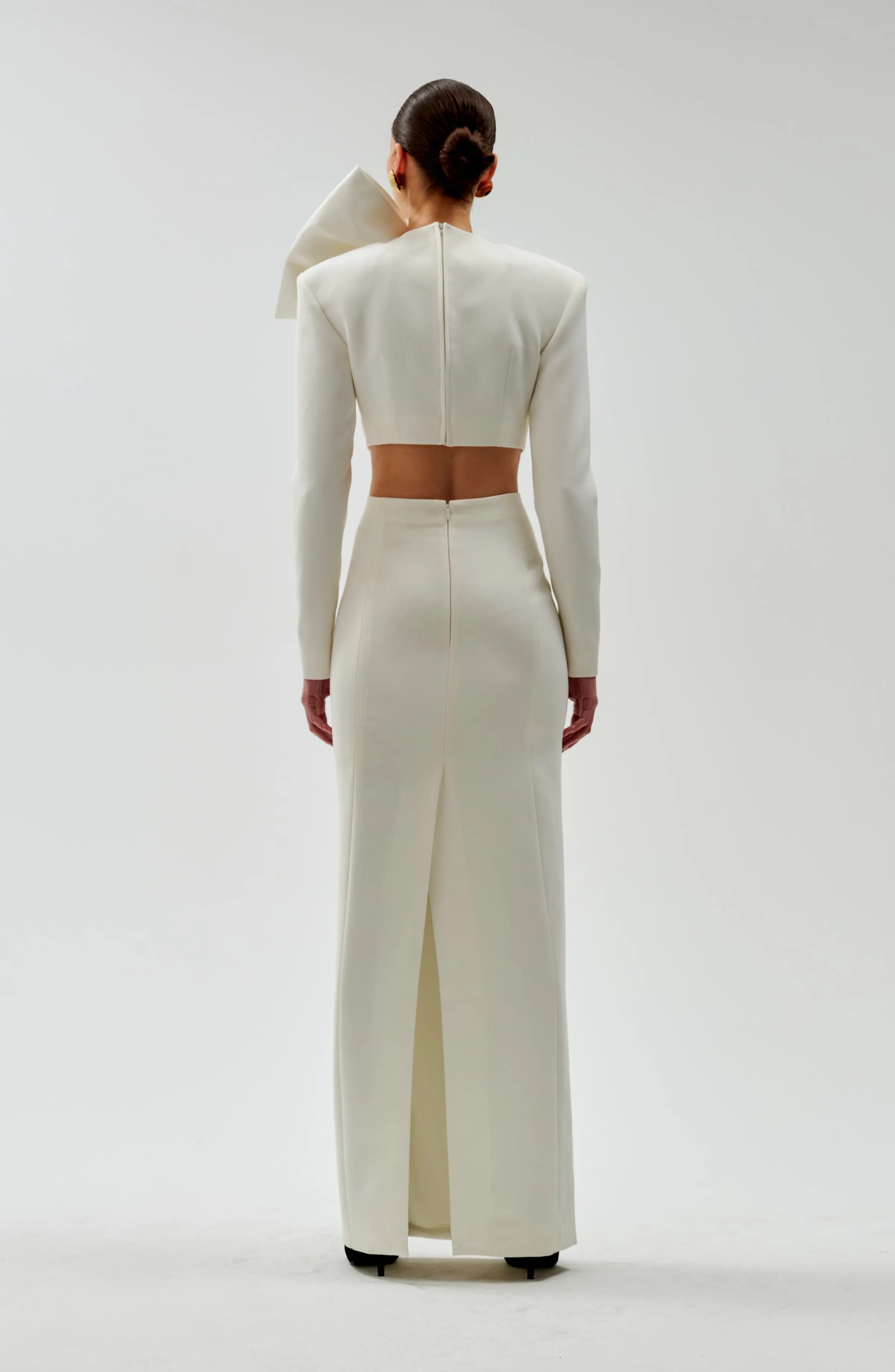 Issa Column Skirt - Ivory sold by Ronny Kobo Collection product image thumbnail 2