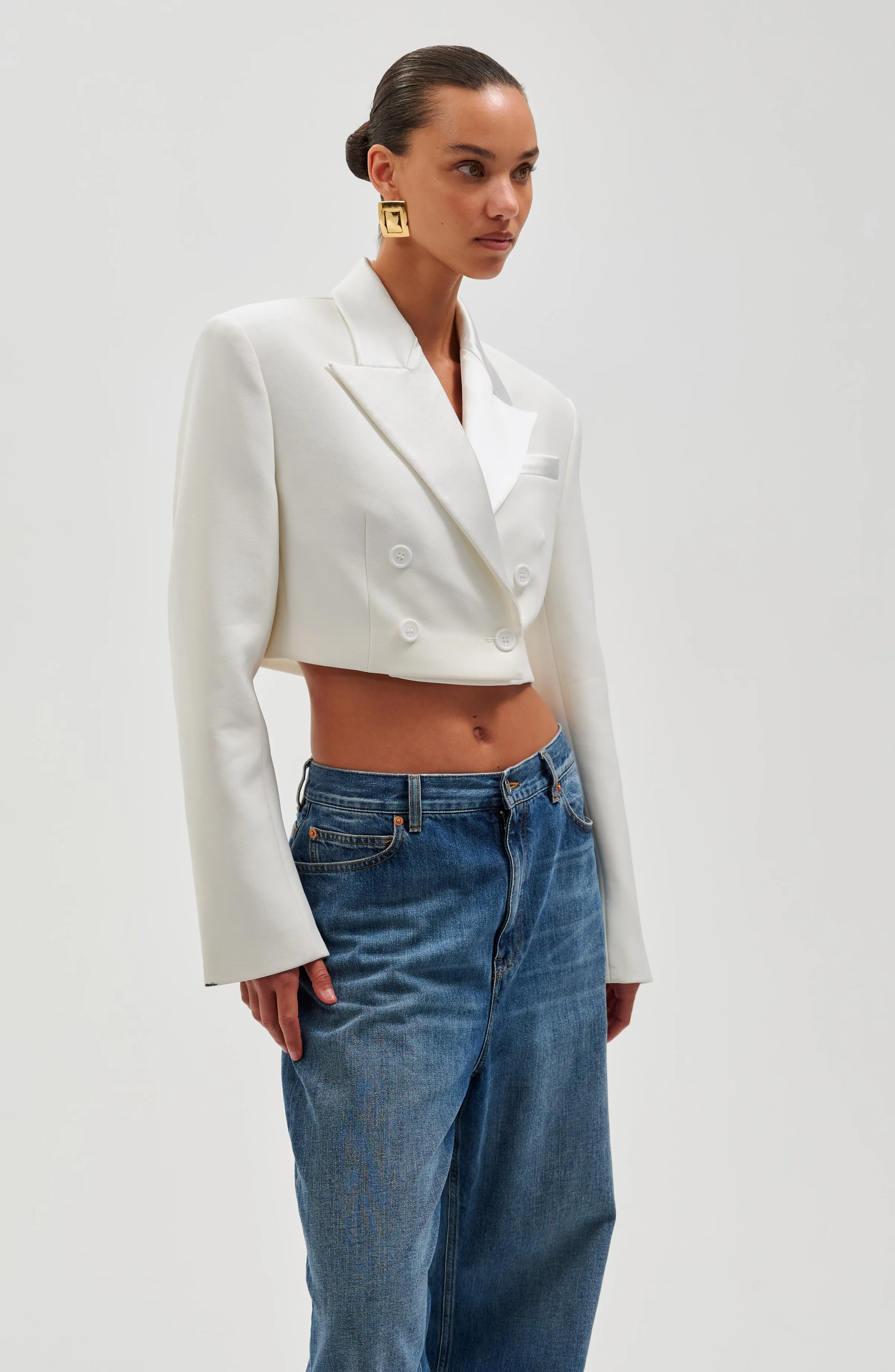 Riot Blazer - Ivory sold by Ronny Kobo Collection product image thumbnail 2