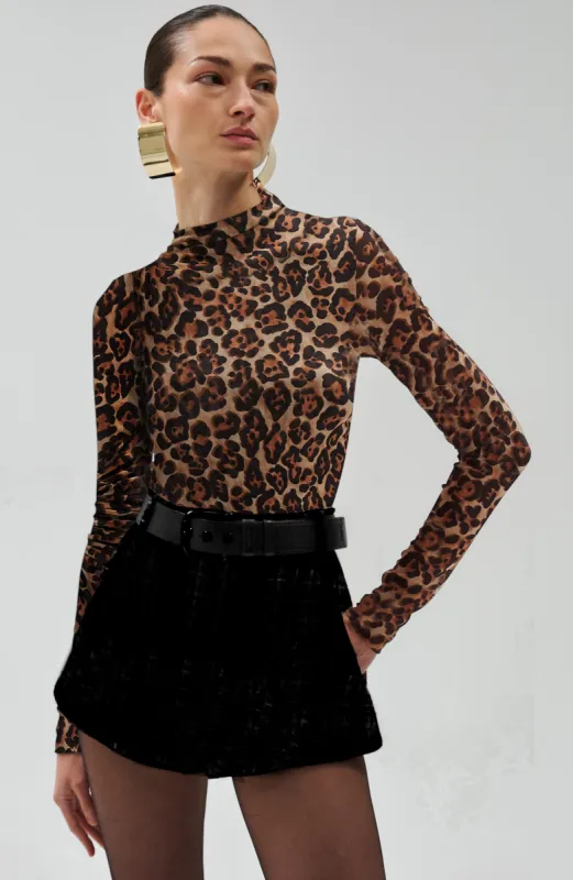 Vittoria Bodysuit - Leopard sold by Ronny Kobo Collection
