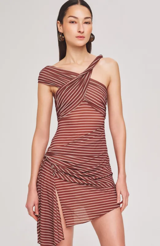 Izel Dress - Cocoa sold by Ronny Kobo Collection
