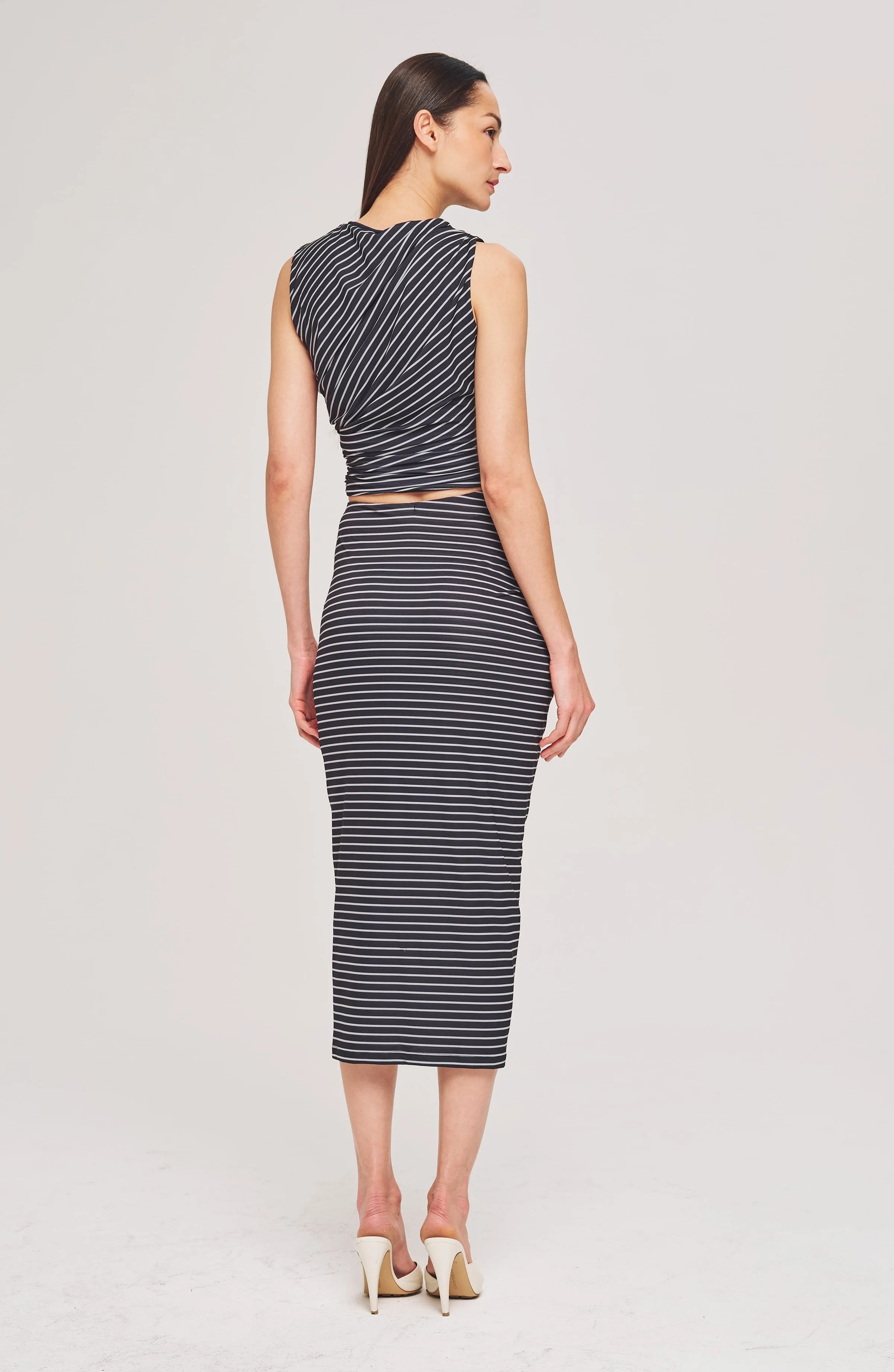 Rosalie Skirt - Navy Ivory sold by Ronny Kobo Collection product image thumbnail 2