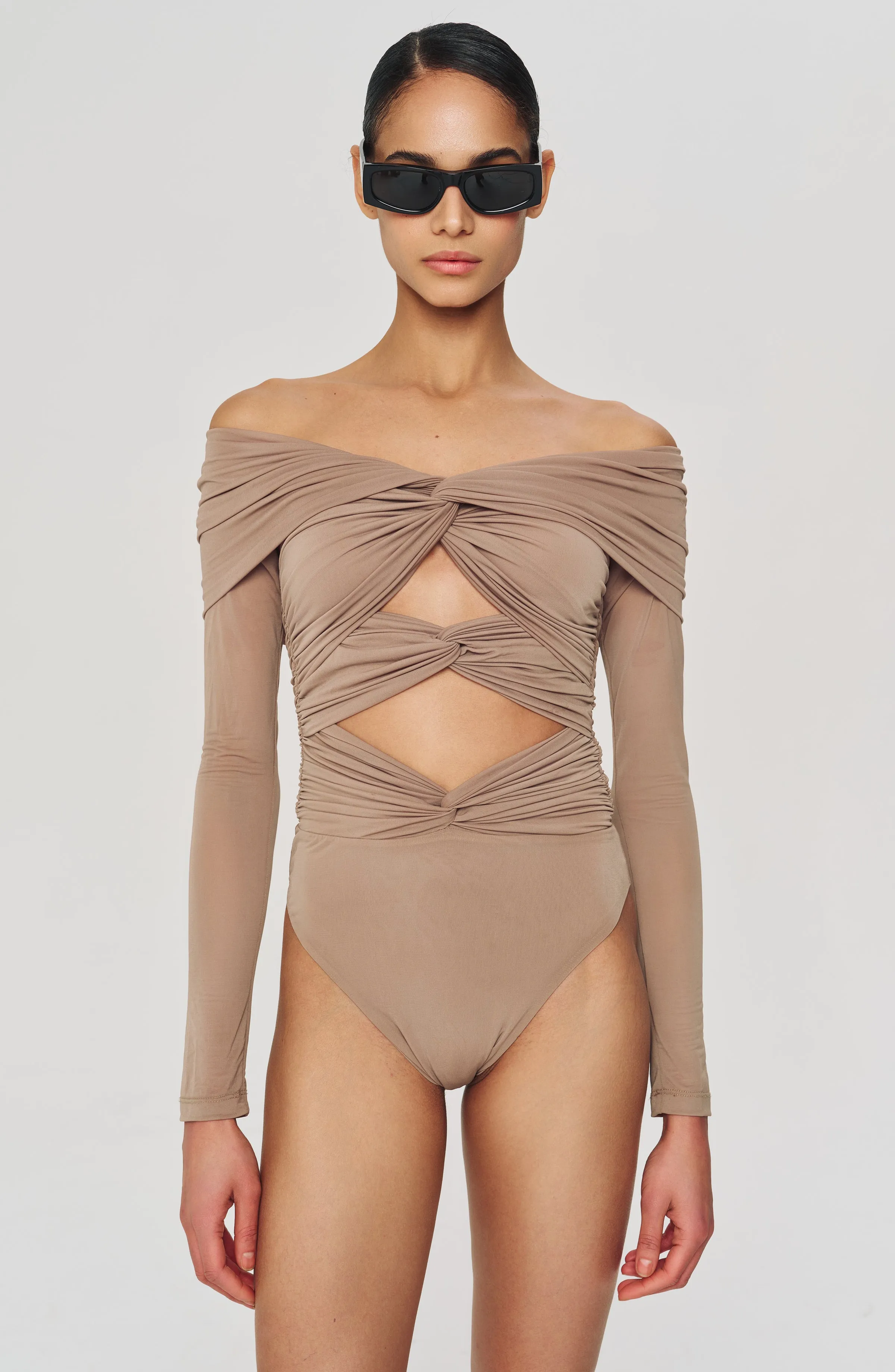 Fitz Bodysuit - Fog sold by Ronny Kobo Collection