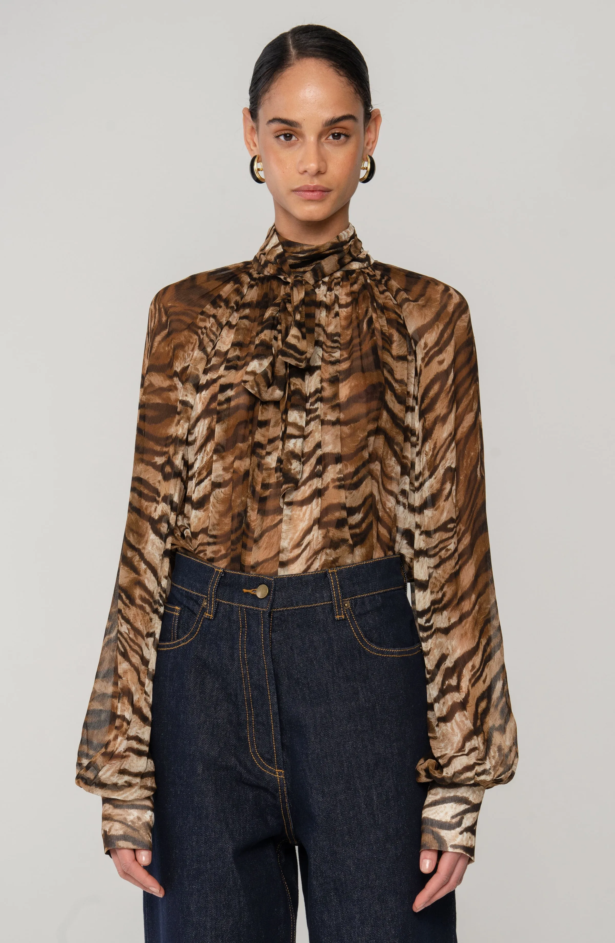 Zenia Top - Tigers Eye sold by Ronny Kobo Collection