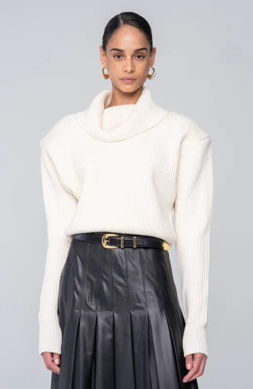 Camilla Knit Top - Ivory sold by Ronny Kobo Collection