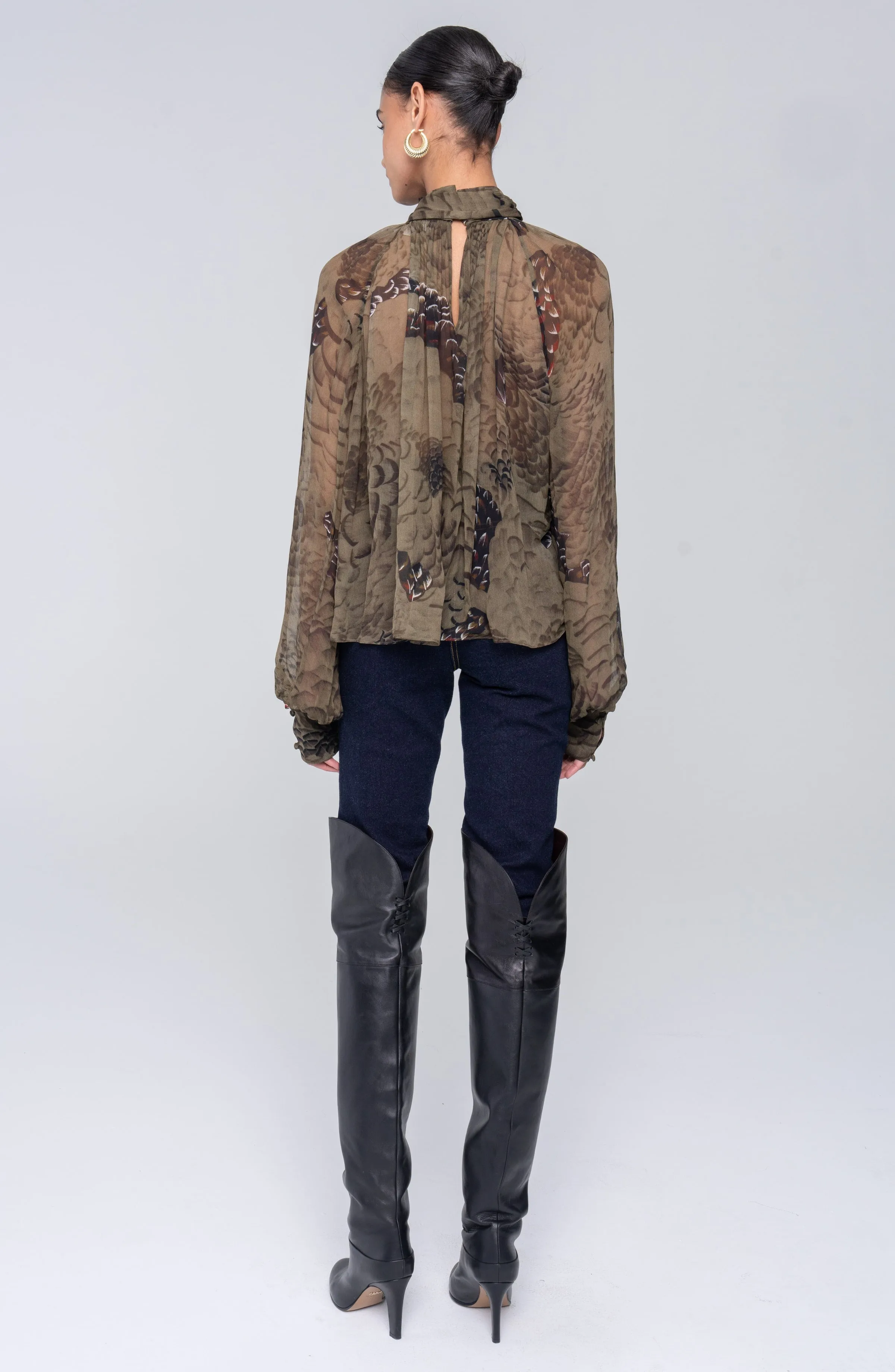 Zenia Top - Jade Camo sold by Ronny Kobo Collection product image thumbnail 2