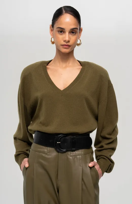 Landen Sweater - Olive sold by Ronny Kobo Collection
