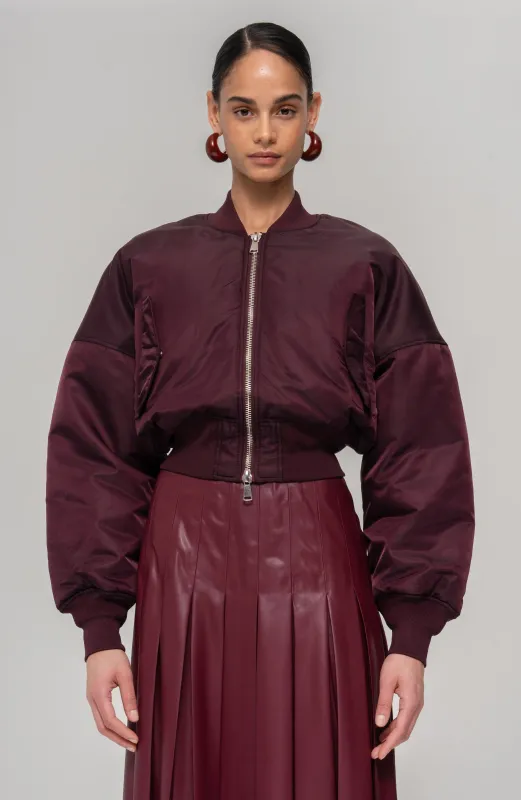 Elodie Jacket - Cabernet made by Ronny Kobo Collection