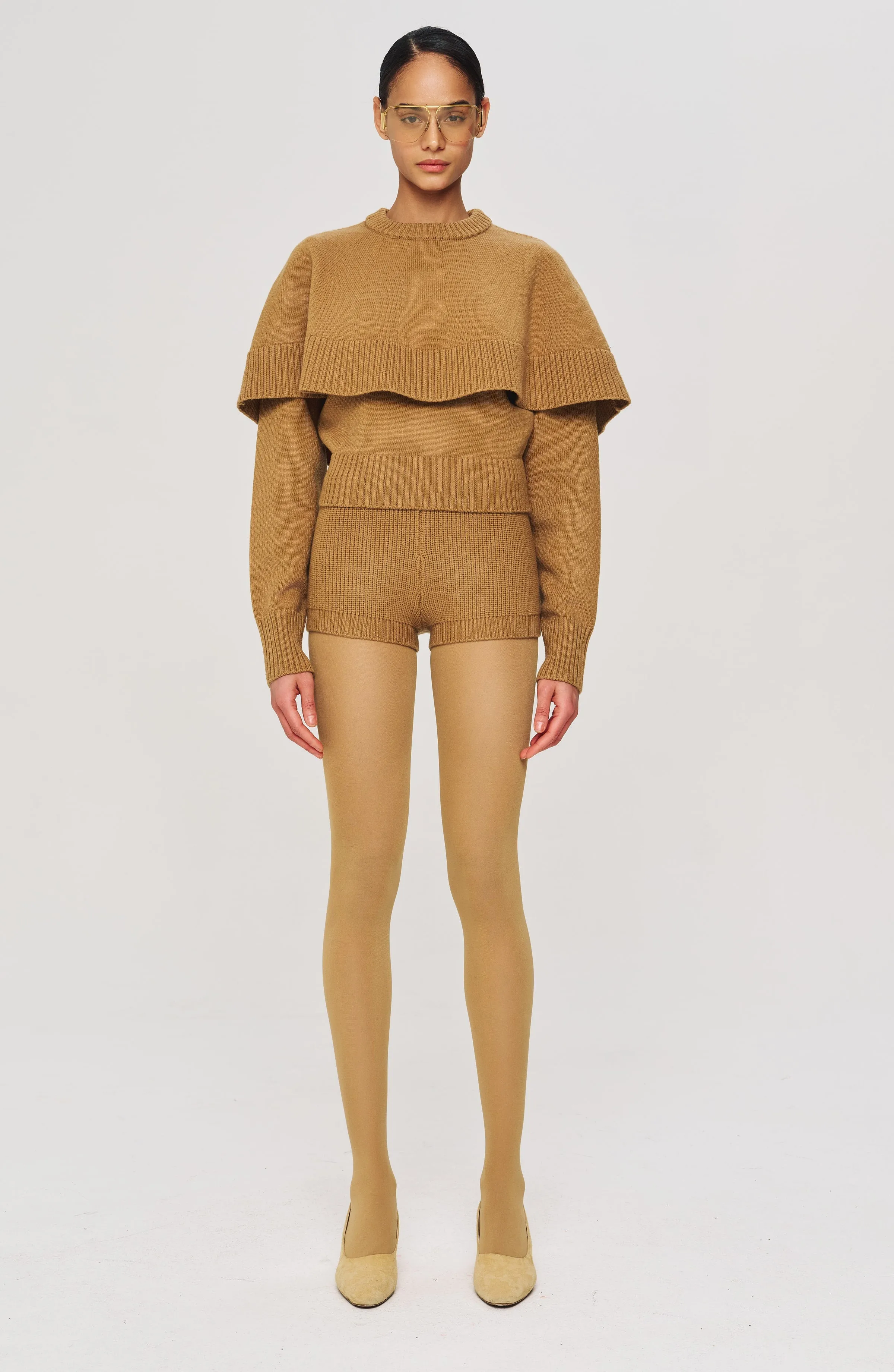 Evian Knit Top - Camel sold by Ronny Kobo Collection product image thumbnail 3