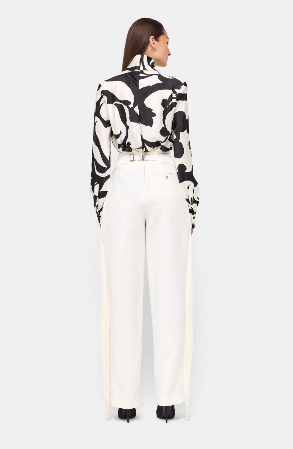 Enid Blouse - Black/Ivory sold by Ronny Kobo Collection product image thumbnail 2