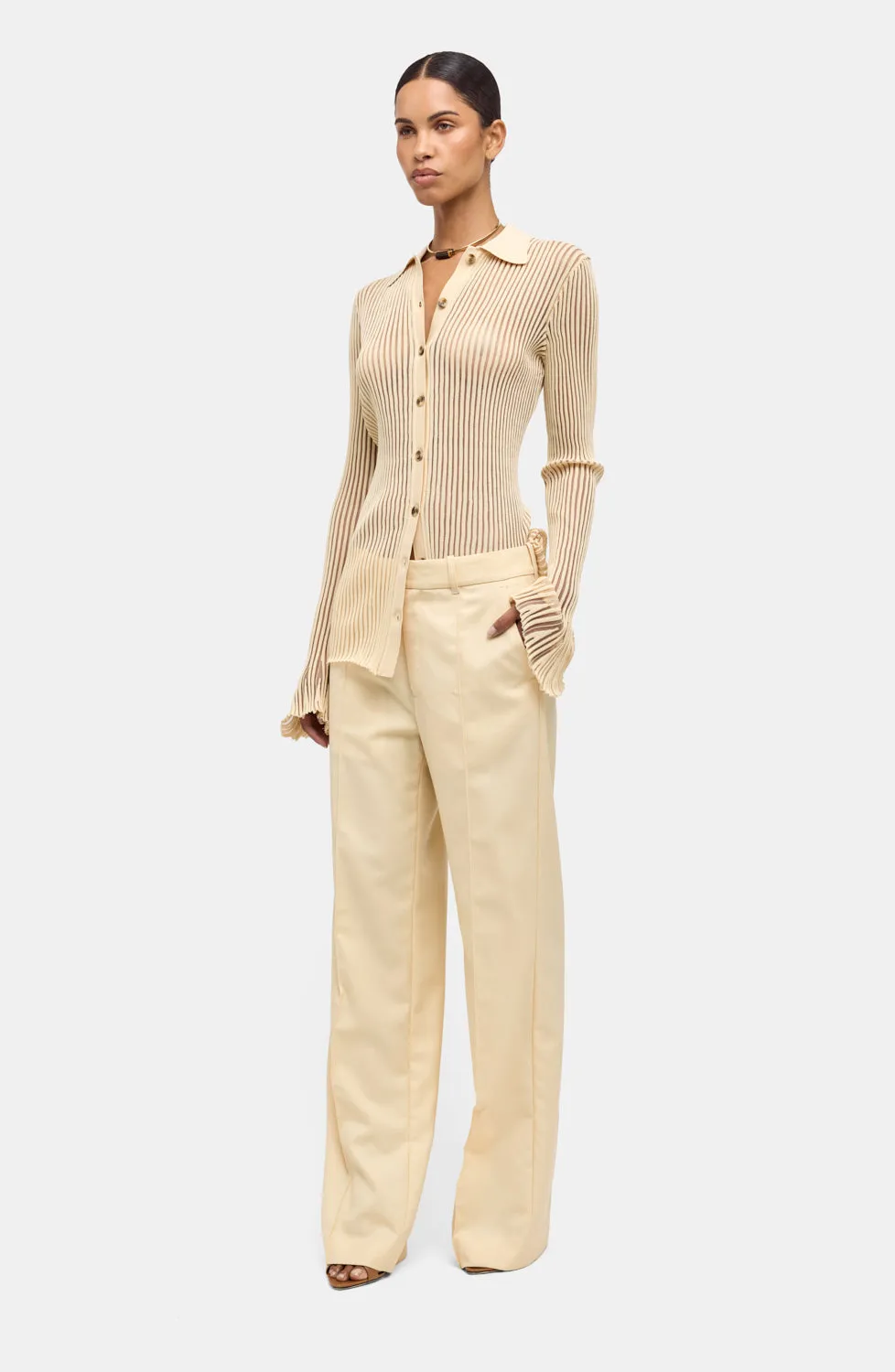 Denzel Cardigan - Custard sold by Ronny Kobo Collection product image thumbnail 3