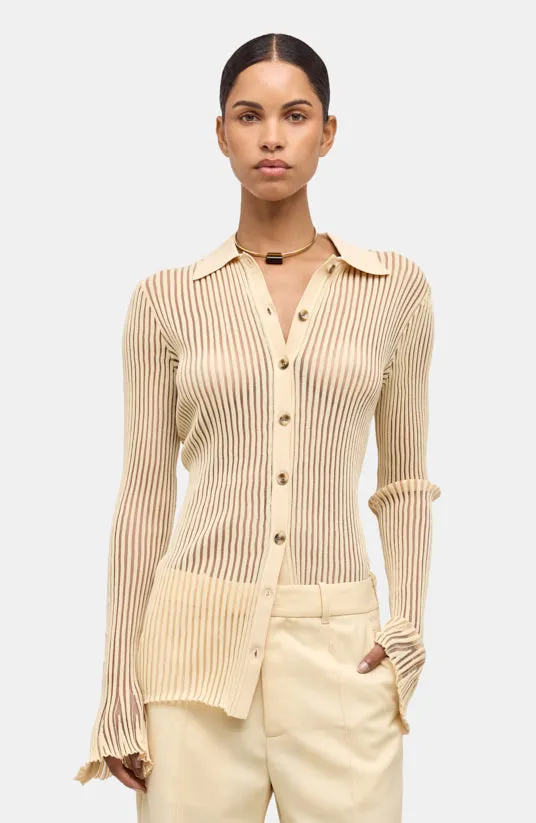 Denzel Cardigan - Custard sold by Ronny Kobo Collection