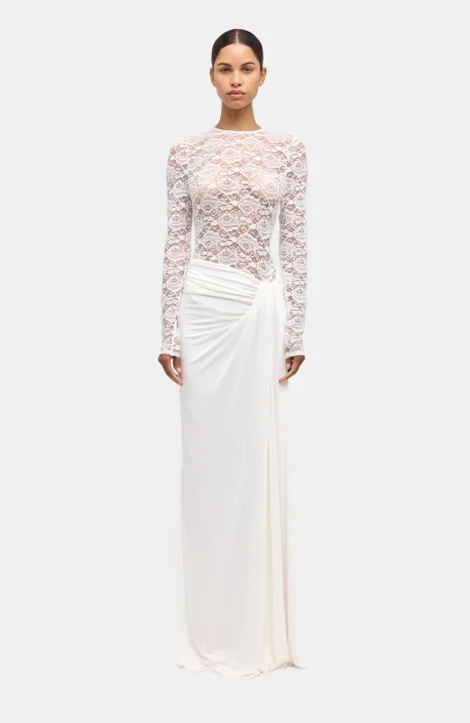 Amalyia Dress - Ivory sold by Ronny Kobo Collection