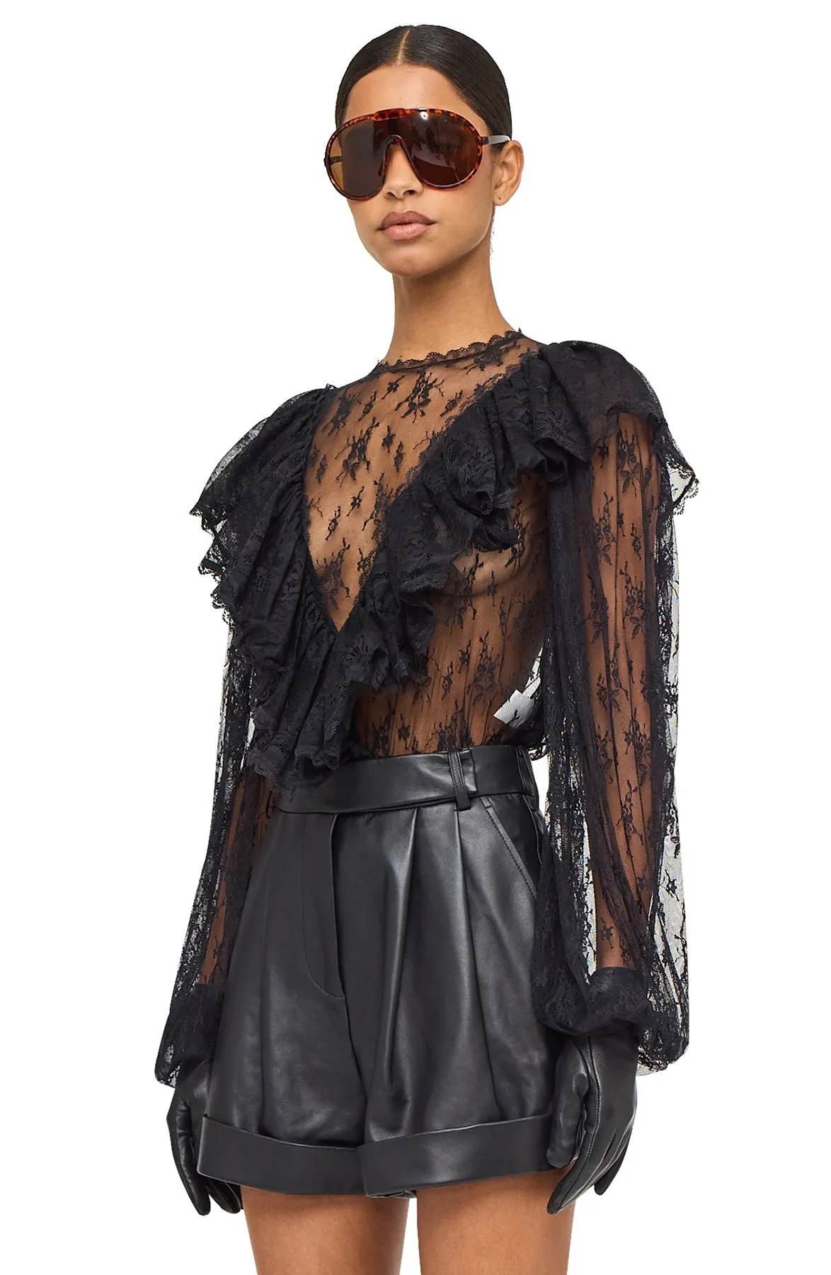 Talia Blouse - Black sold by Ronny Kobo Collection product image thumbnail 2