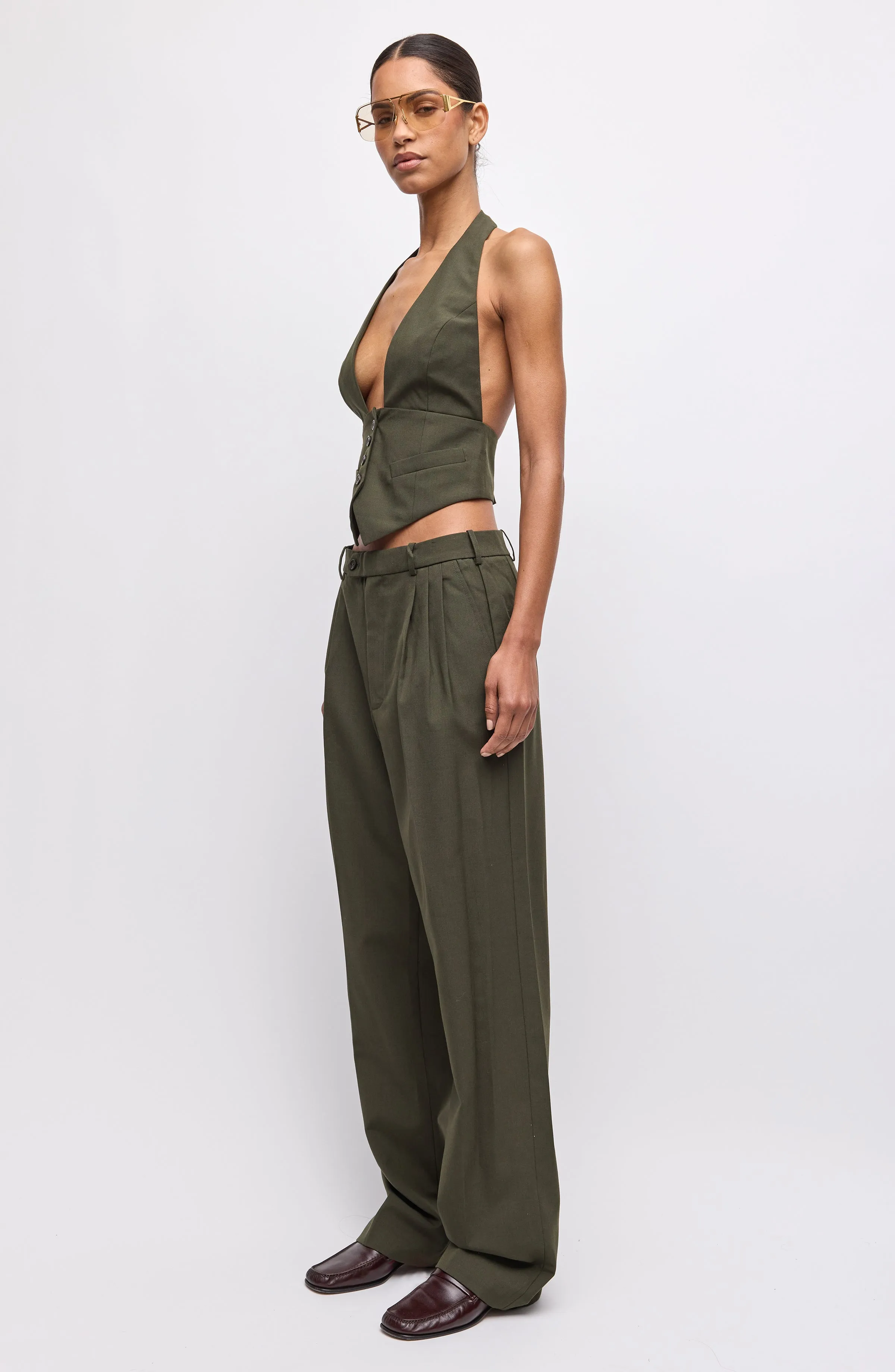 Soprano Pants - Olive Green sold by Ronny Kobo Collection product image thumbnail 2
