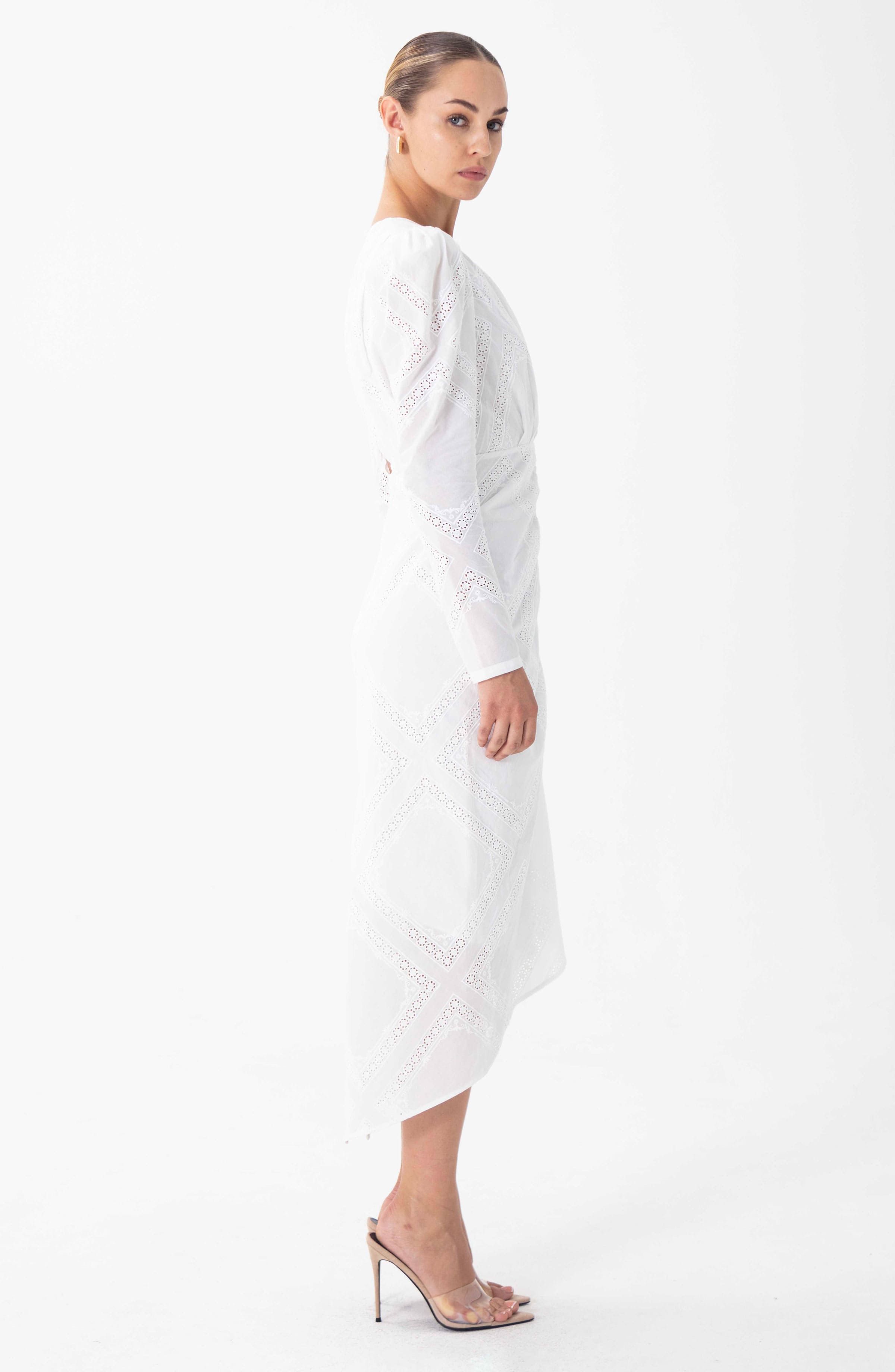 Astrid Dress - White sold by Ronny Kobo Collection product image thumbnail 2