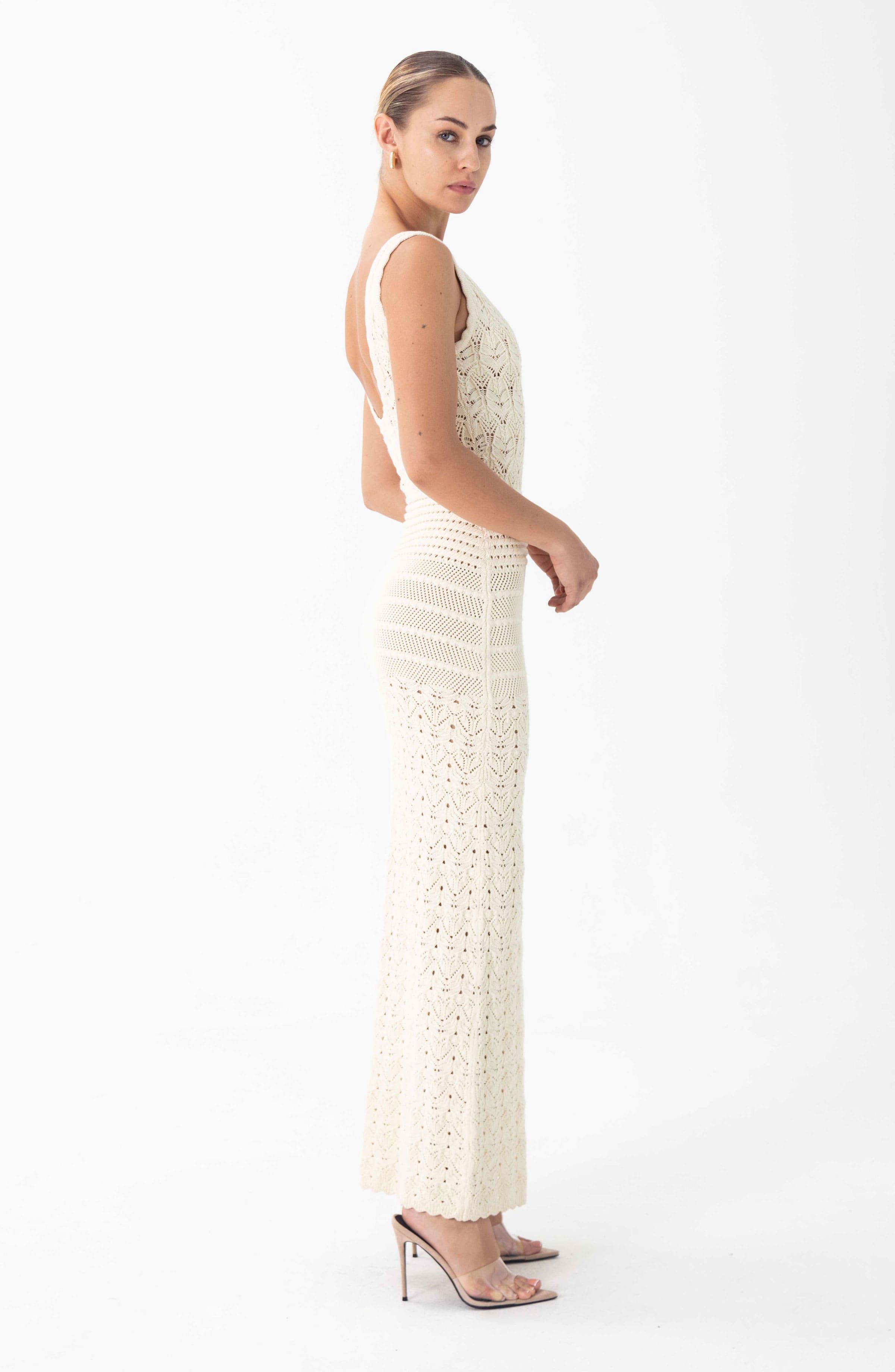 Sadie Dress - Ivory sold by Ronny Kobo Collection product image thumbnail 2
