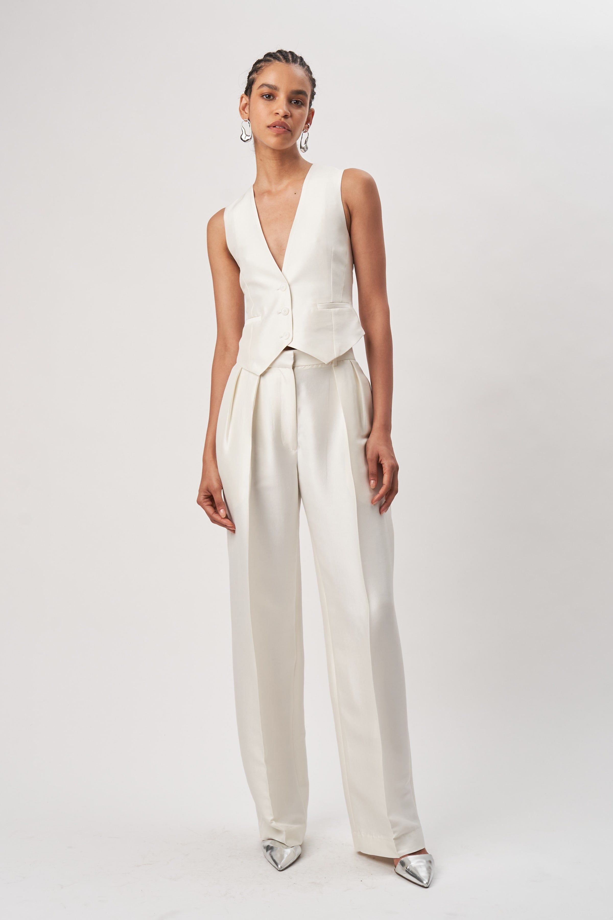 Carrine Pant - Ivory sold by Ronny Kobo Collection product image thumbnail 2