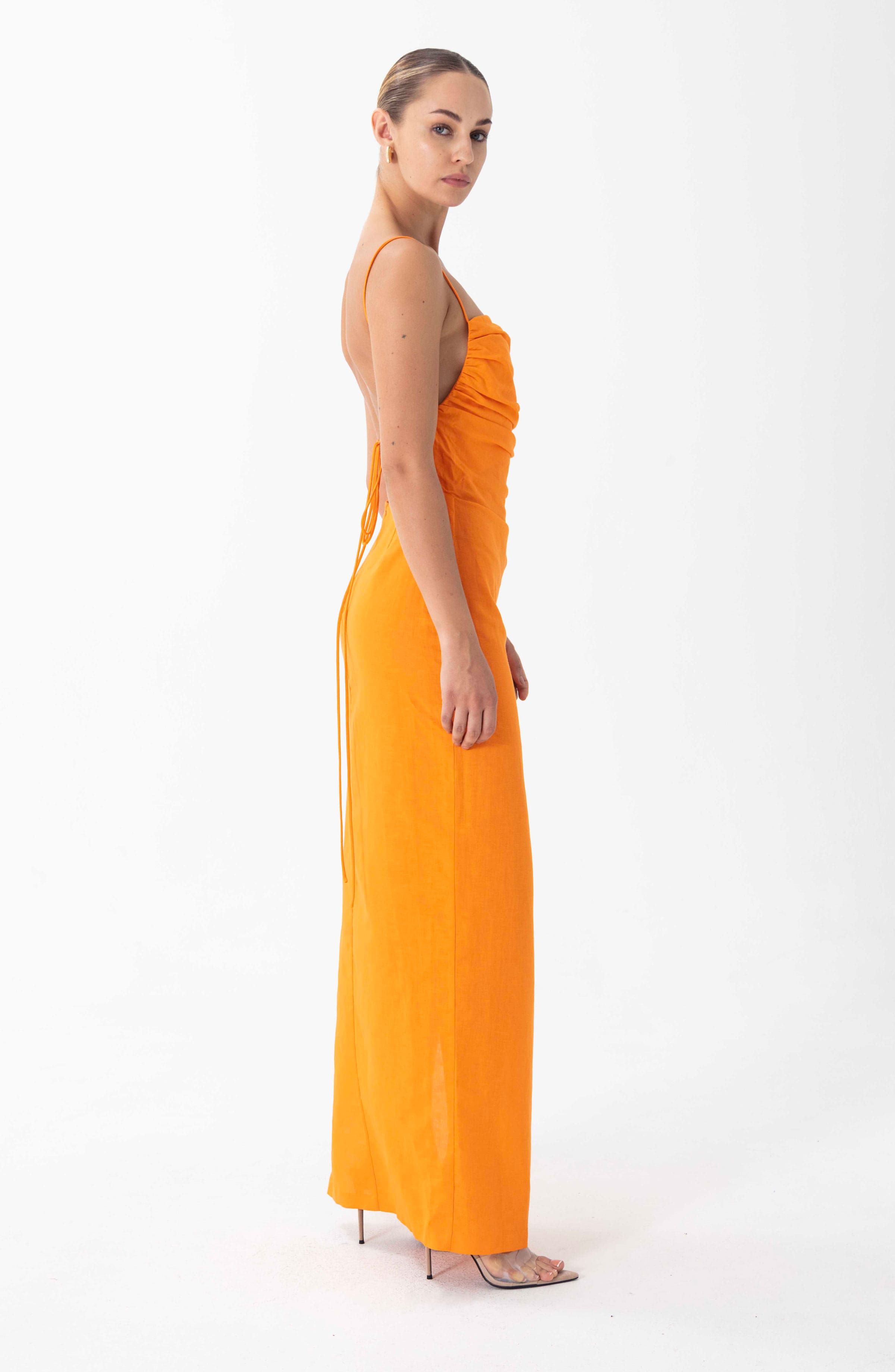 Clark Dress - Orange sold by Ronny Kobo Collection product image thumbnail 2
