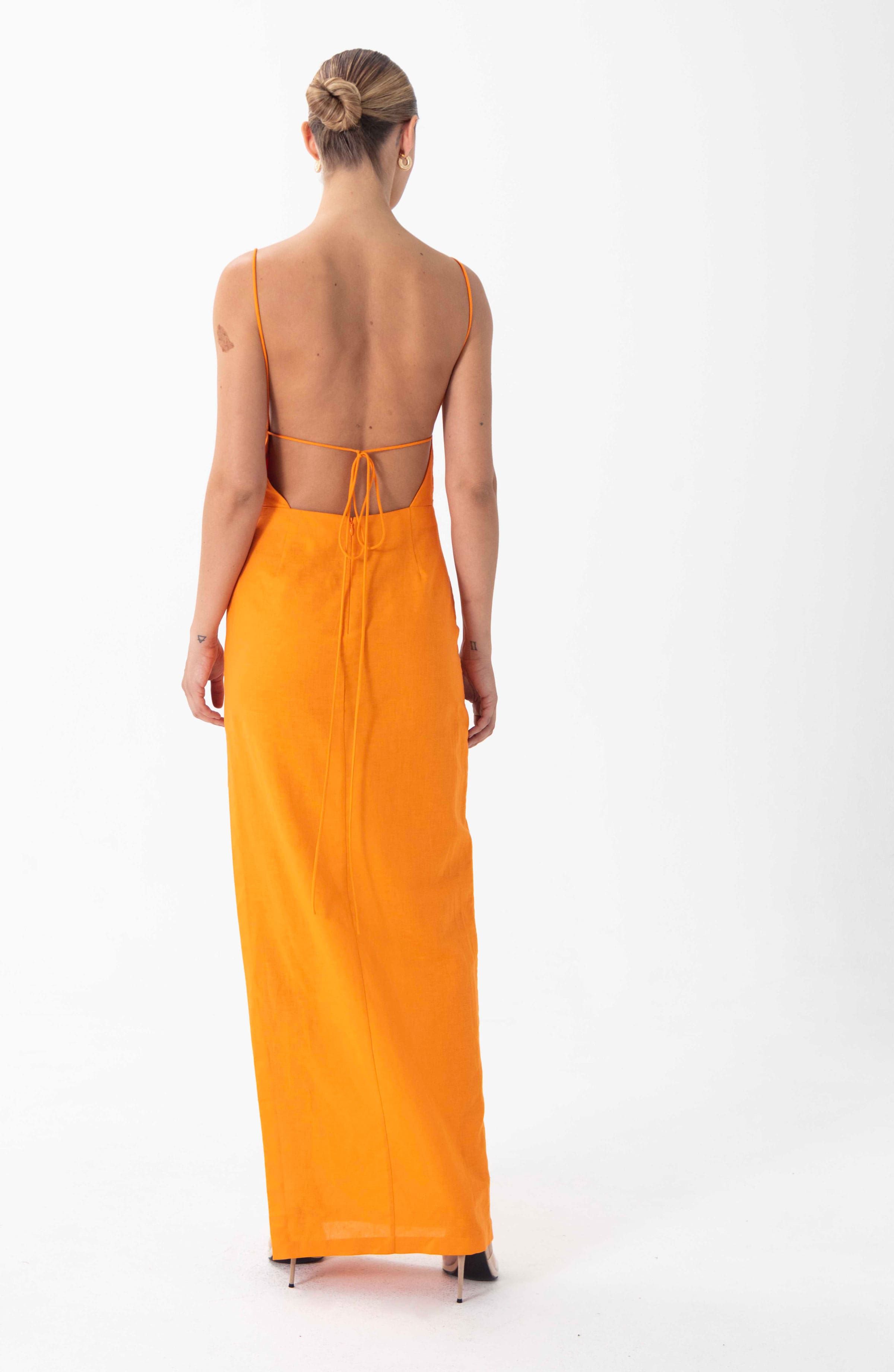 Clark Dress - Orange sold by Ronny Kobo Collection product image thumbnail 3