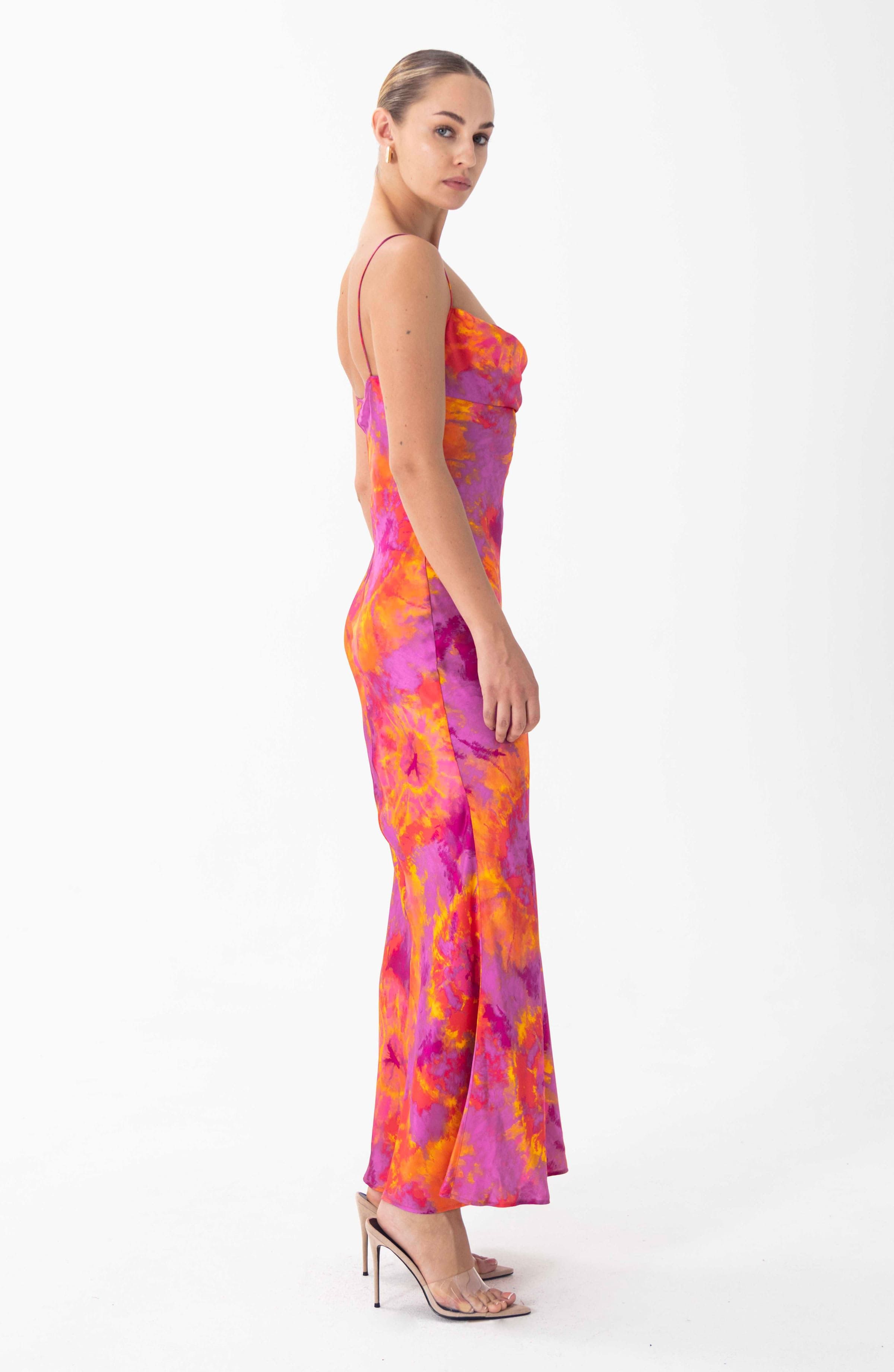 Capri Dress - Sunset Tie Dye Pink Multi sold by Ronny Kobo Collection product image thumbnail 2