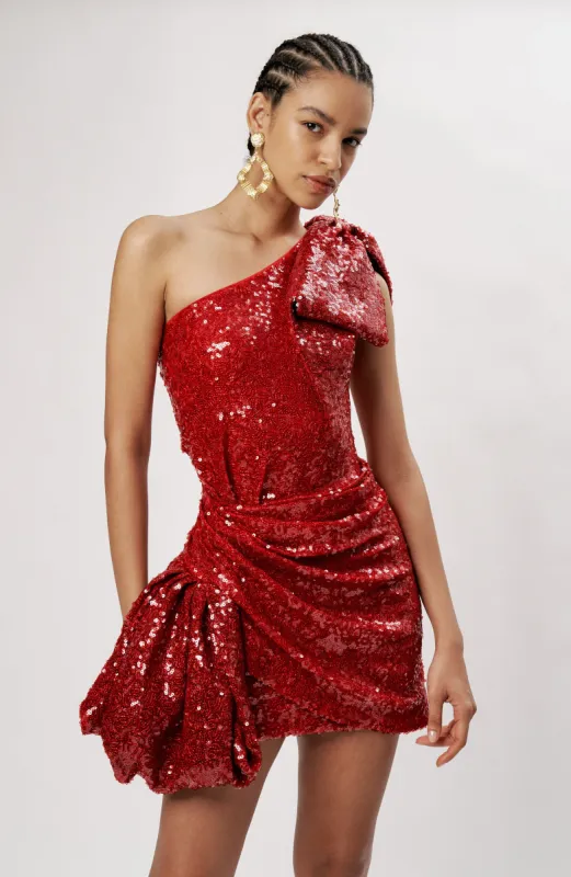 Brit Dress - Cherry sold by Ronny Kobo Collection