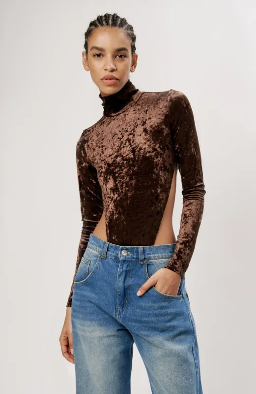 Guya Bodysuit - Deep Mahogany made by Ronny Kobo Collection