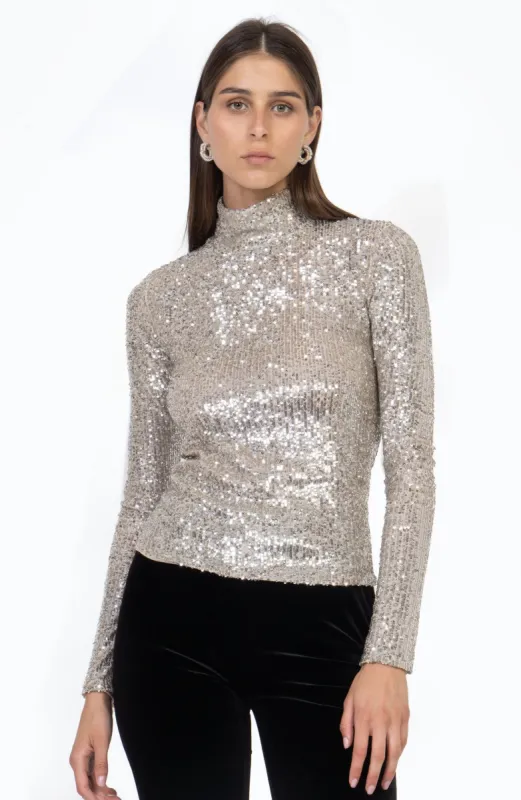 Tivia Top - Champagne sold by Ronny Kobo Collection