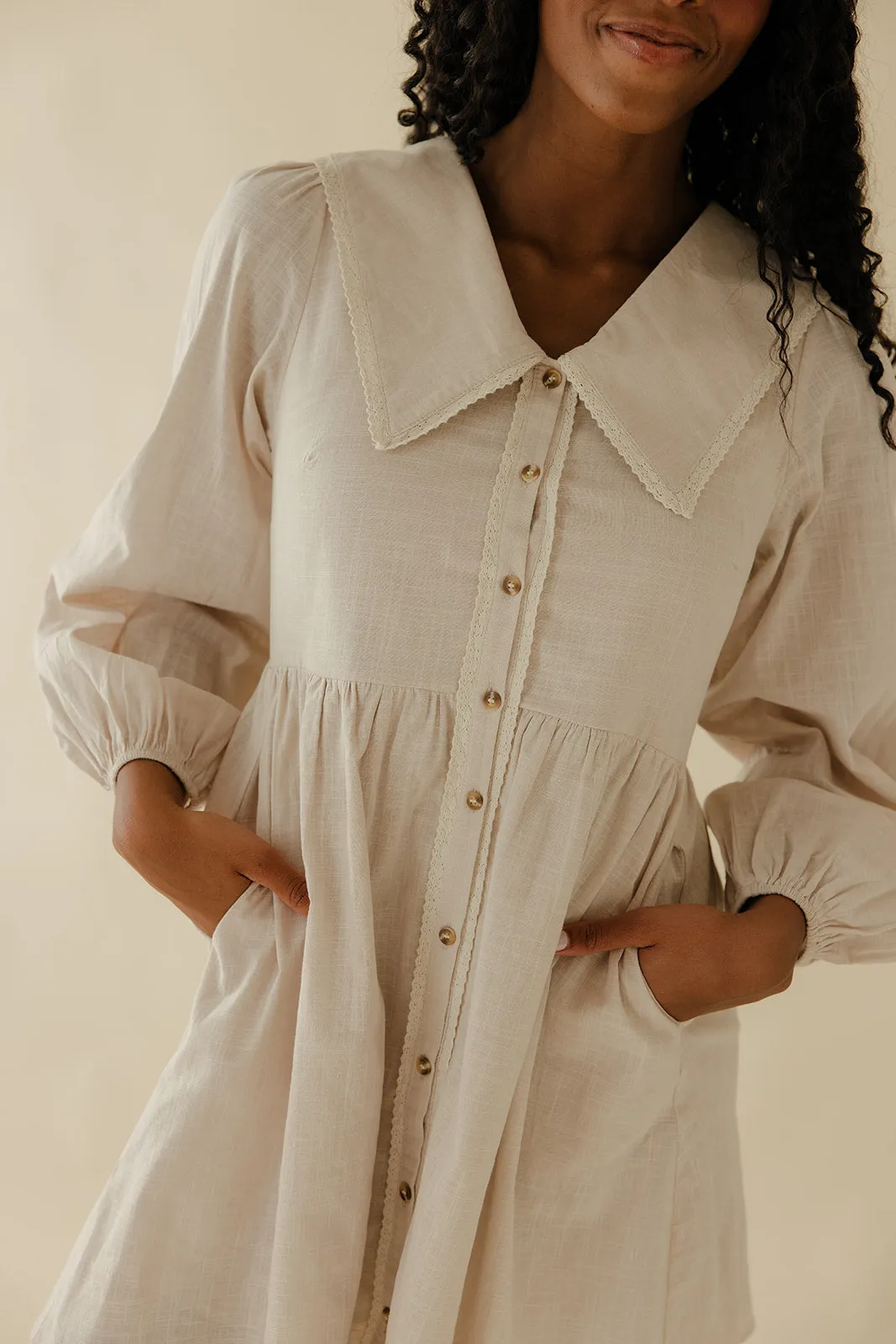 Stone Path Collared Dress sold by Roolee product image thumbnail 3