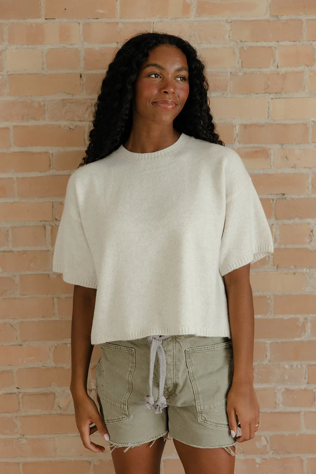 Quiet Morning Short Sleeve Sweater sold by Roolee product image thumbnail 3