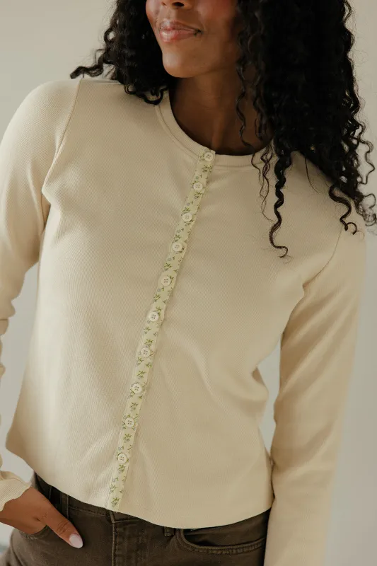 Refined Edge Button Top made by Wishlist