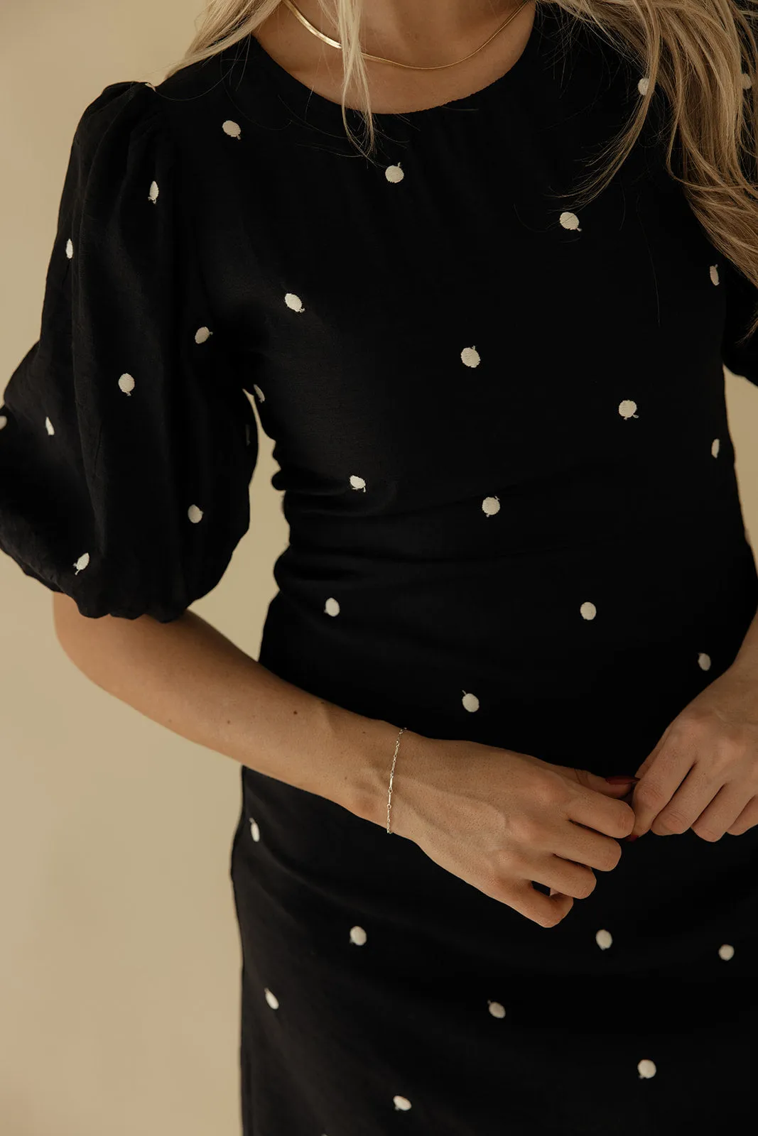 The Evening Edit Puff Sleeve Dress sold by Roolee product image thumbnail 3