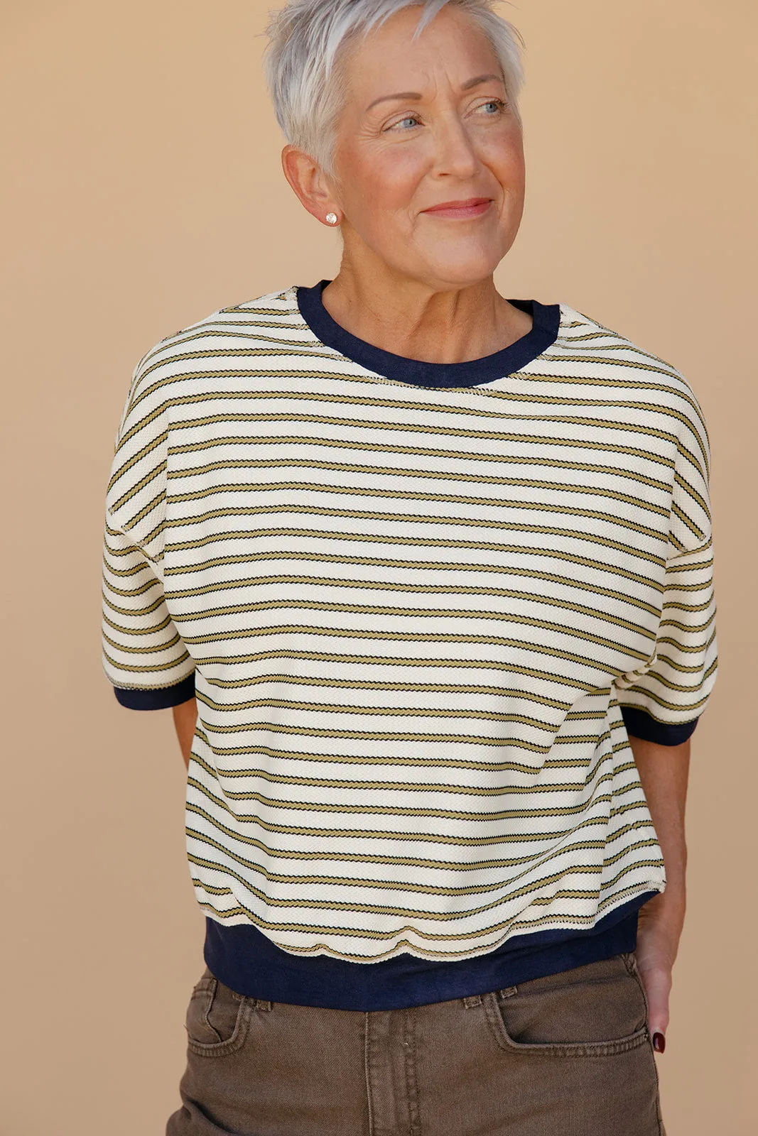 Market Day Stripe Tee sold by Roolee product image thumbnail 3