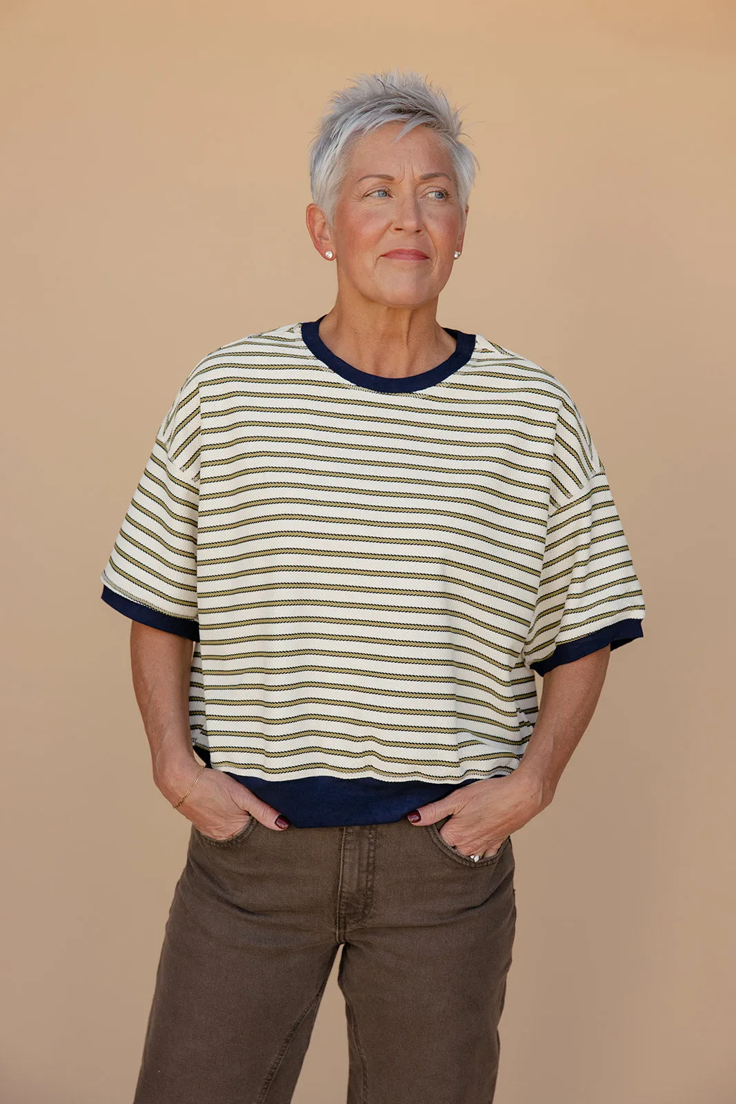 Market Day Stripe Tee sold by Roolee product image thumbnail 4