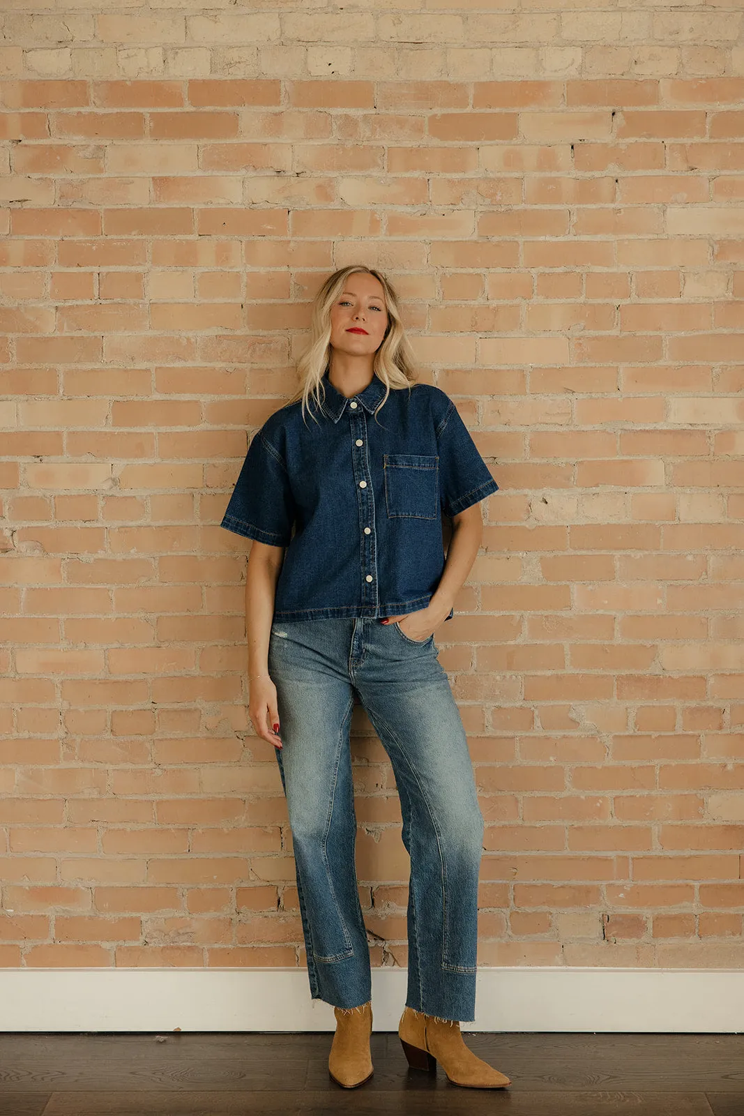 Classic Coast Denim Shirt sold by Roolee product image thumbnail 4