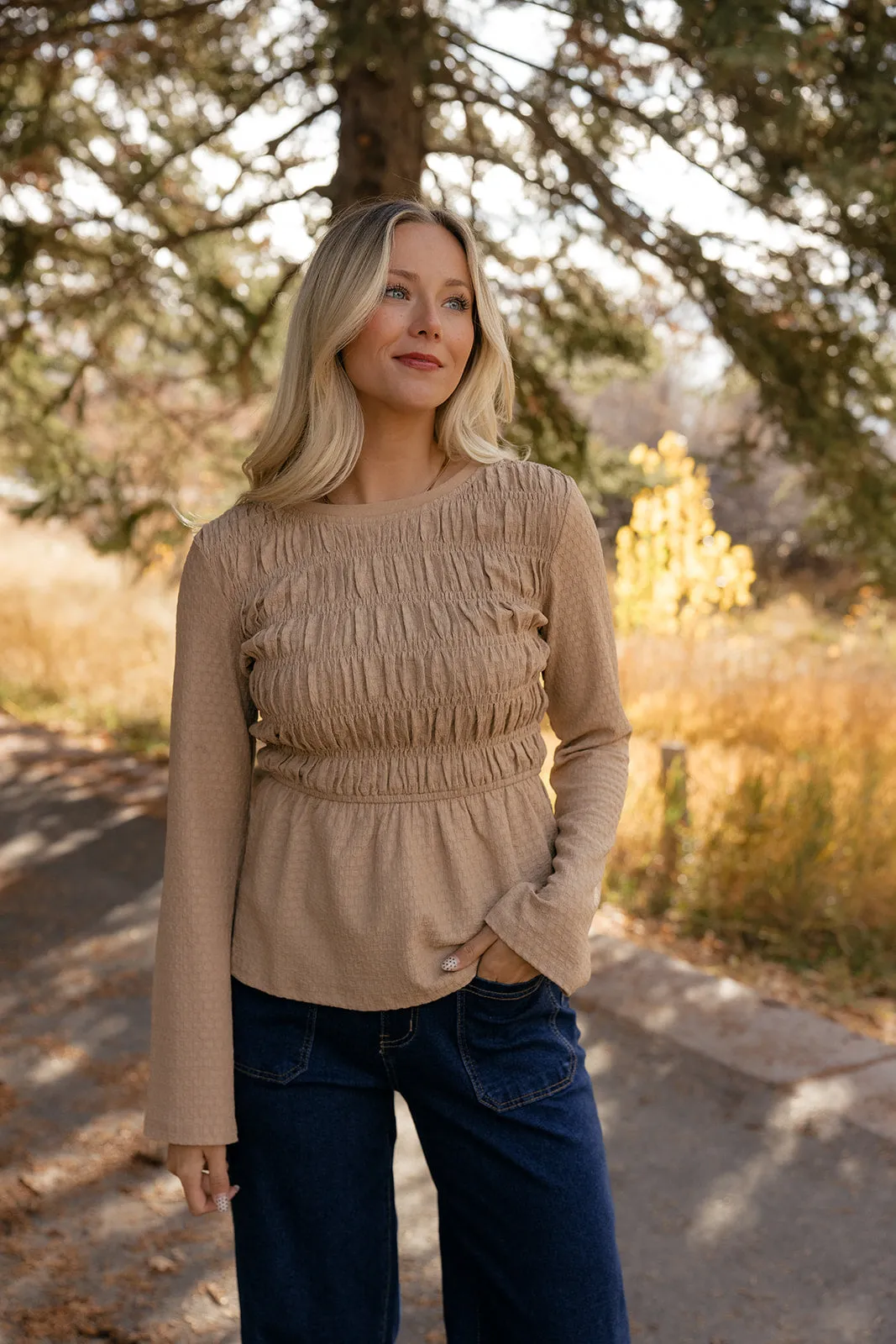 Honeycomb Smocked Blouse sold by Roolee product image thumbnail 3