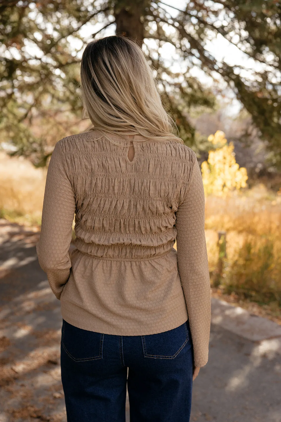 Honeycomb Smocked Blouse sold by Roolee product image thumbnail 4
