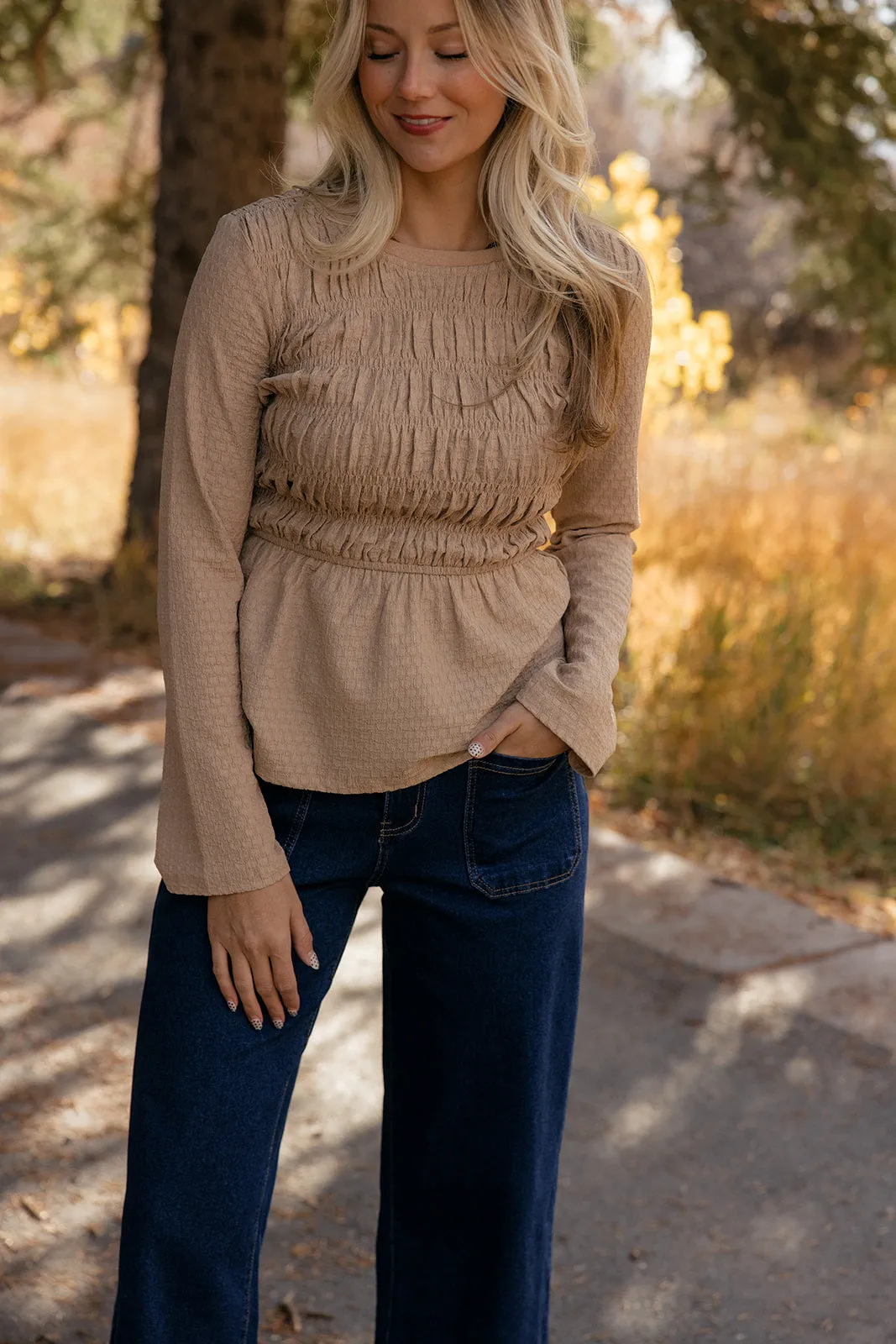 Honeycomb Smocked Blouse sold by Roolee product image thumbnail 2