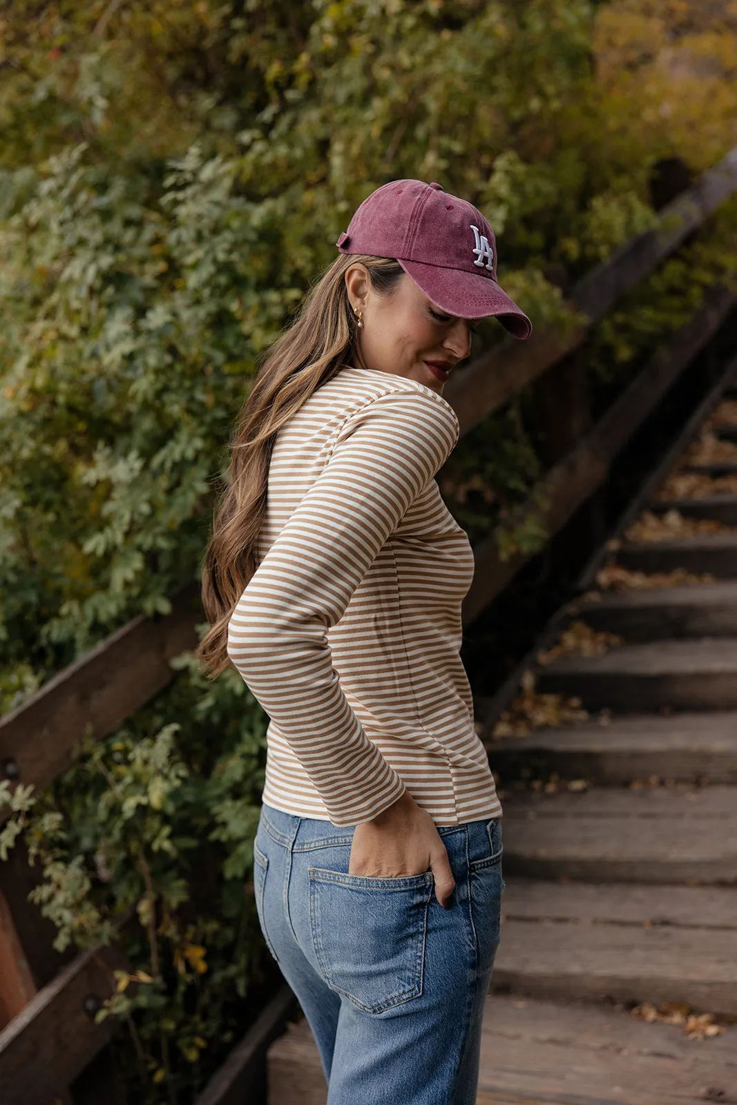 The Fallon Striped Long Sleeve sold by Roolee product image thumbnail 4